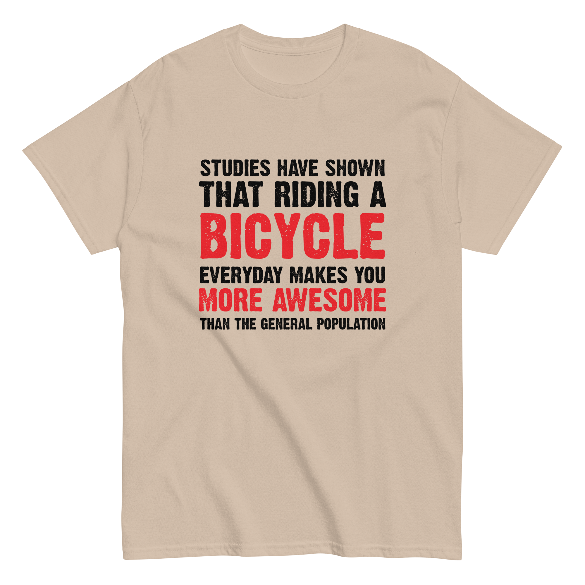 BICYCLE MORE AWESOME unisex t-shirt