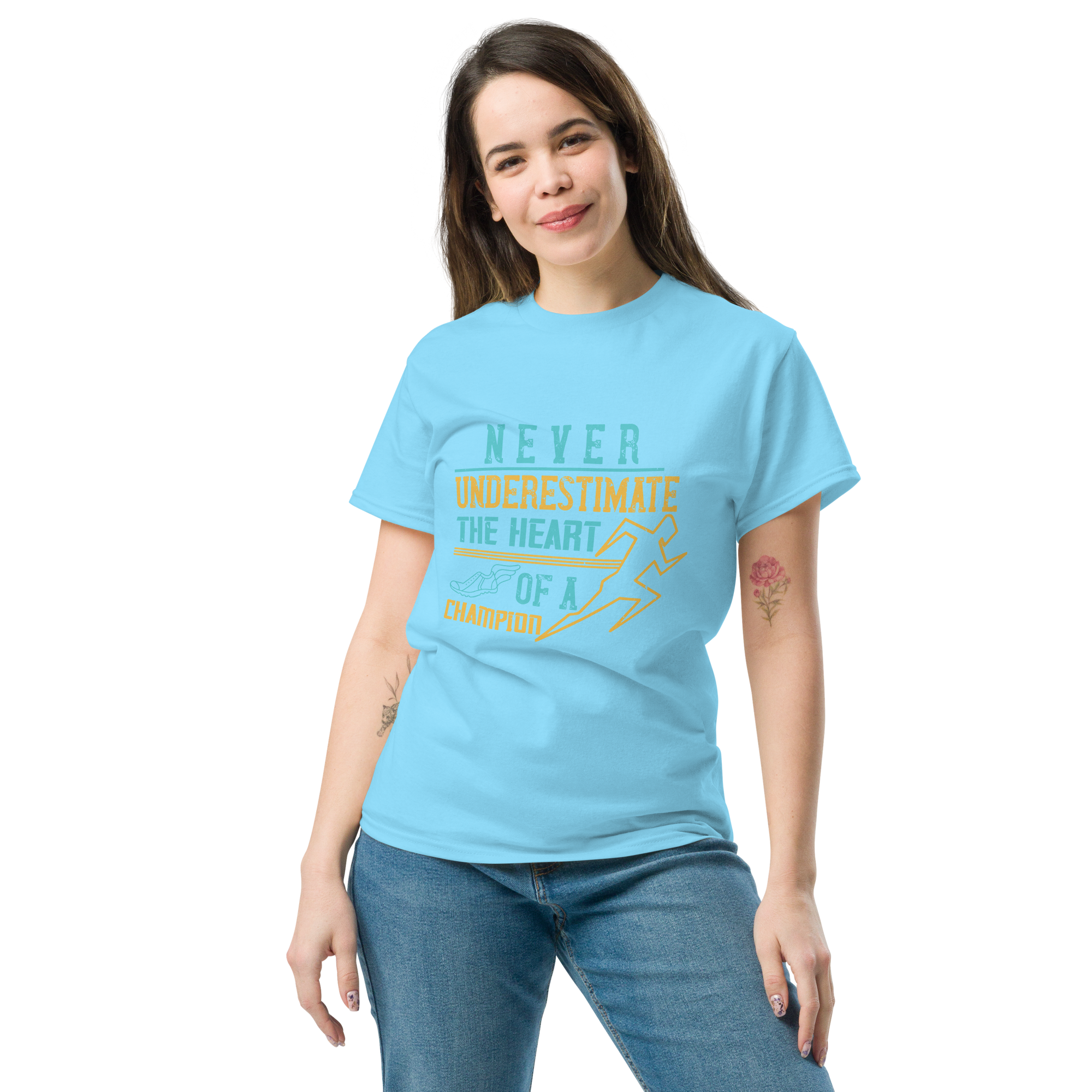 HEART OF A CHAMPION unisex t-shirt
