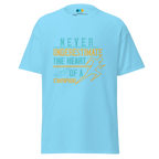 HEART OF A CHAMPION unisex t-shirt - Printoo Shop - - running, t-shirt, unisex, Unisex Classic Tee | Gildan 5000