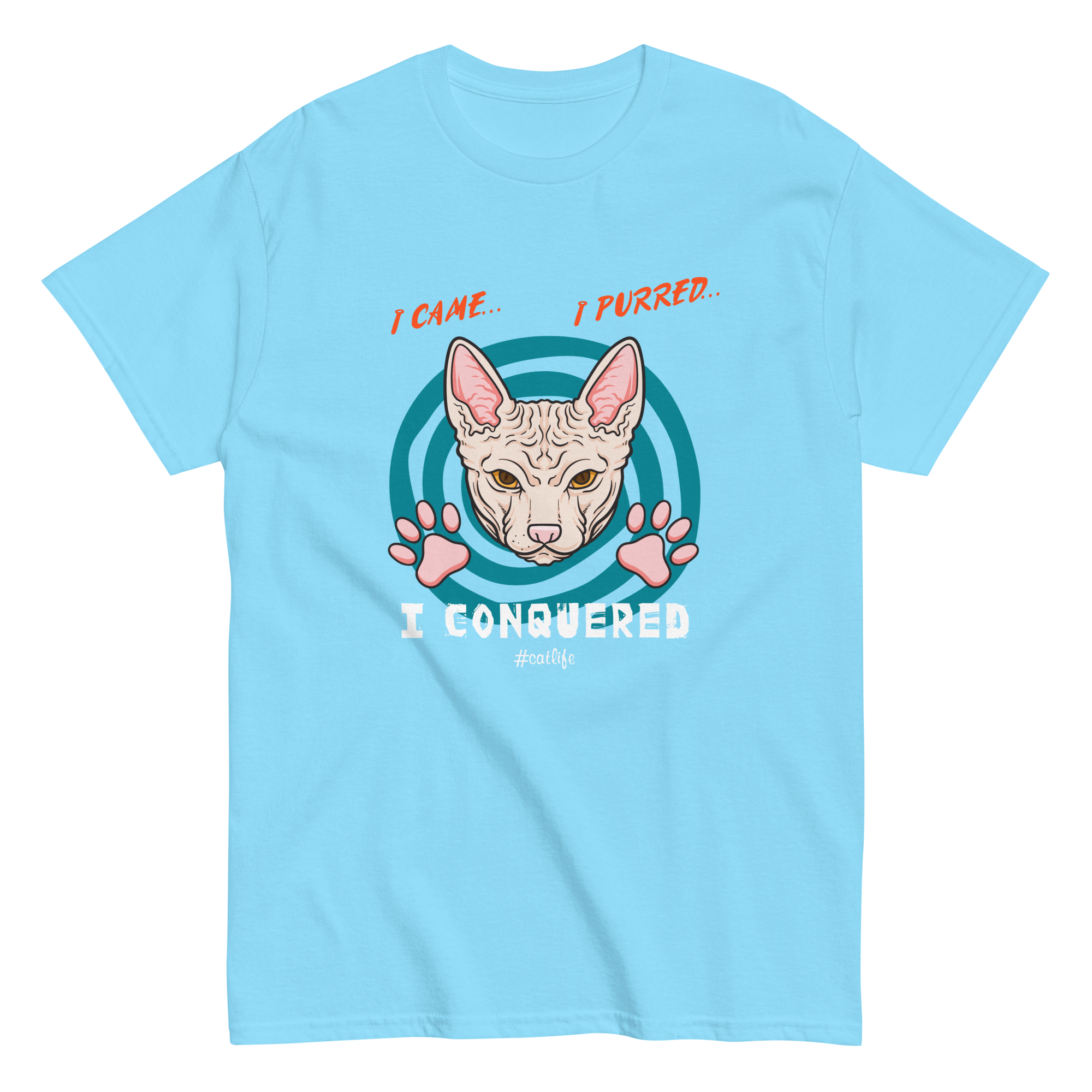 I CONQUERED CAT unisex t-shirt