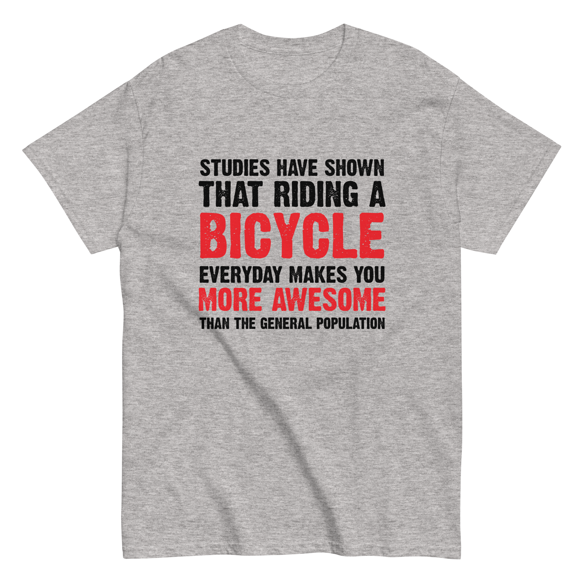 BICYCLE MORE AWESOME unisex t-shirt