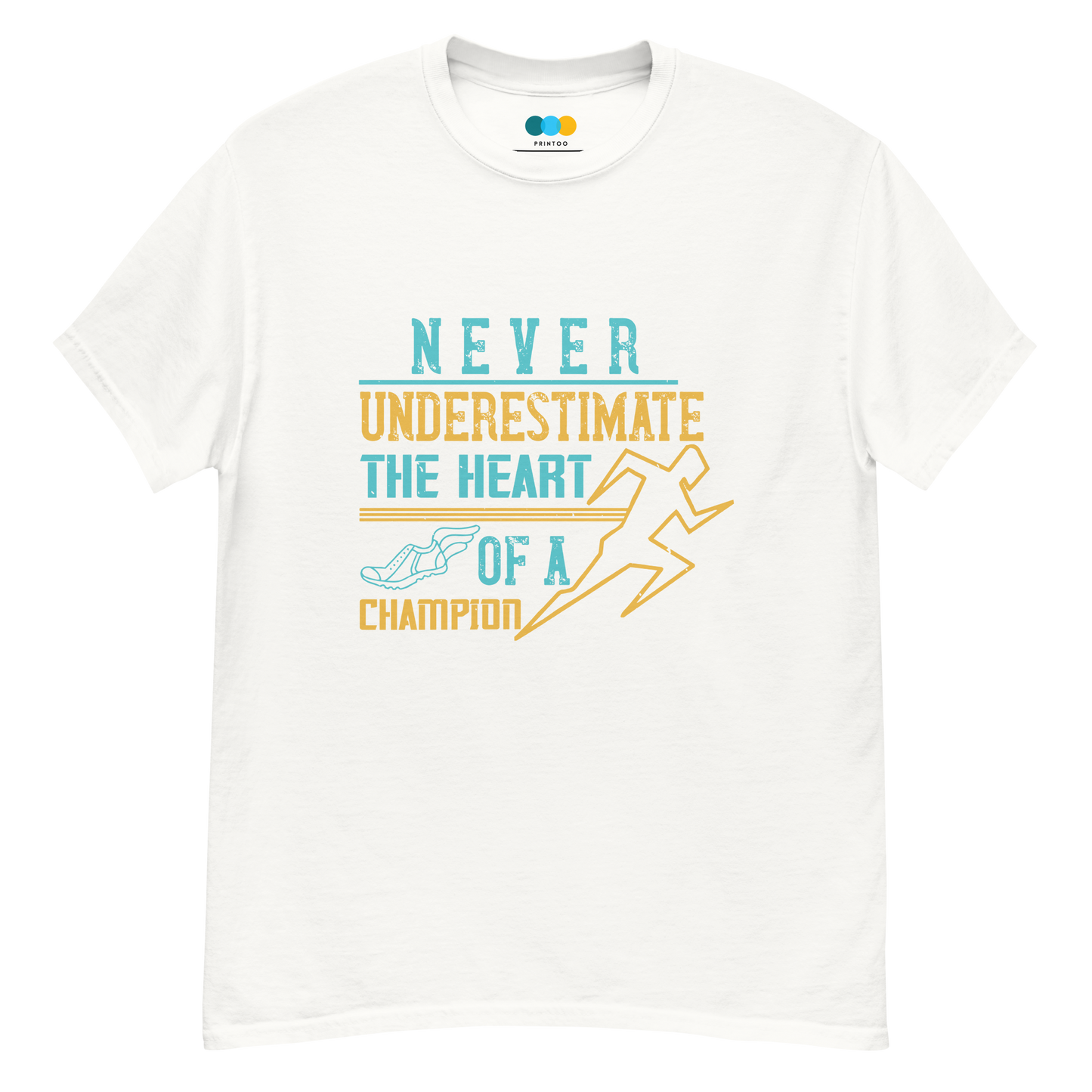 HEART OF A CHAMPION unisex running t-shirt