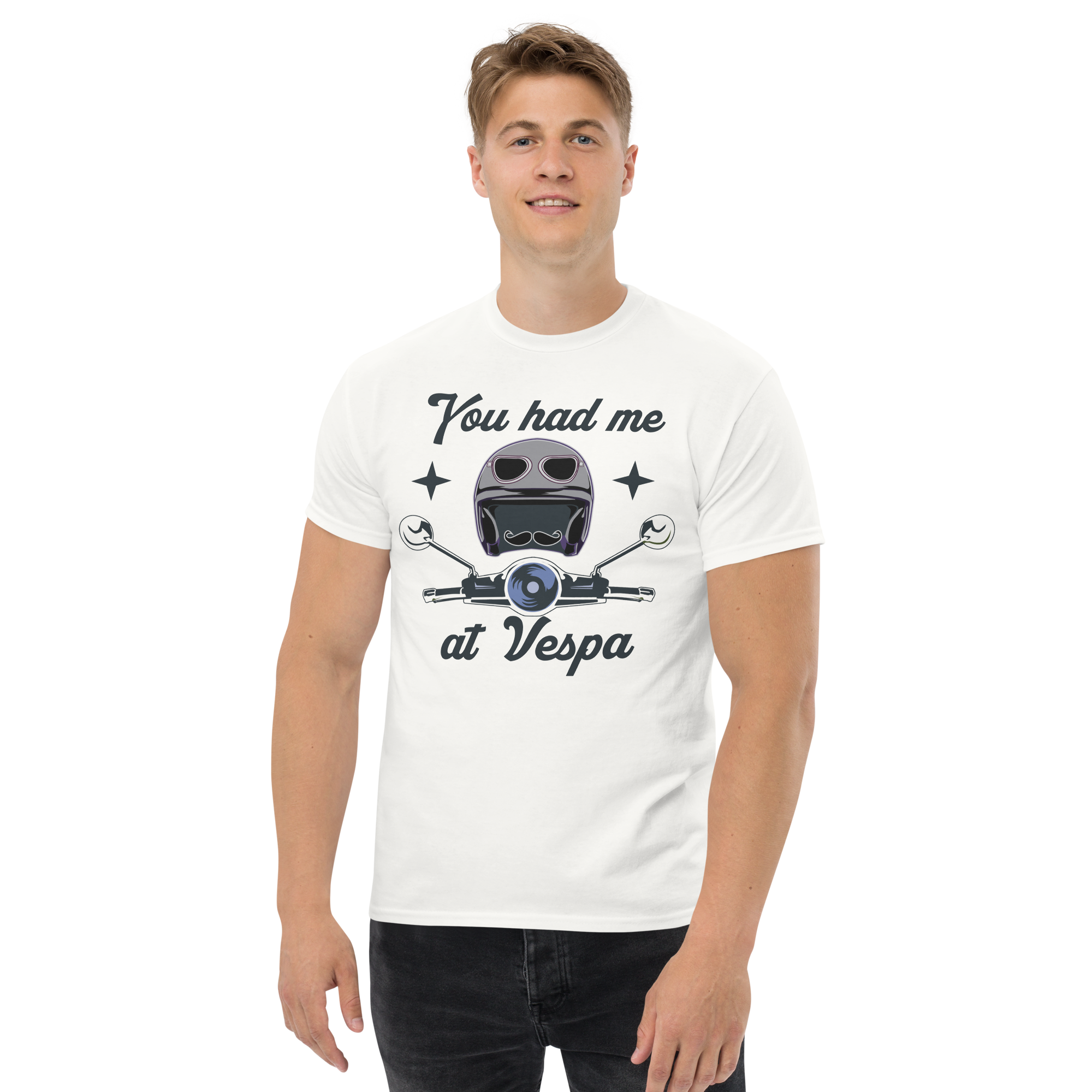 Camiseta unisex ME TIENES EN VESPA