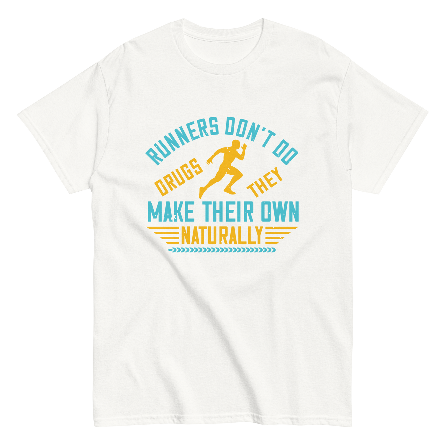 NATURALLY RUNNERS unisex running t-shirt