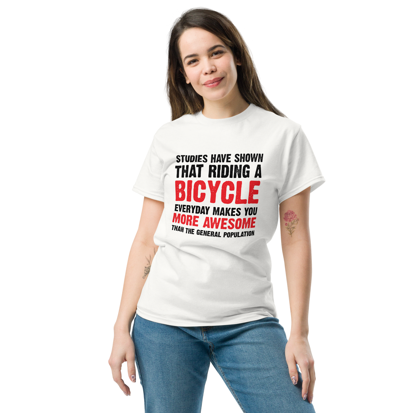 BICYCLE MORE AWESOME unisex t-shirt