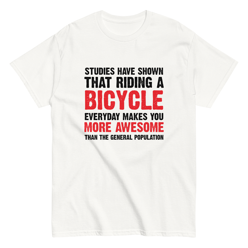 BICYCLE MORE AWESOME unisex t-shirt