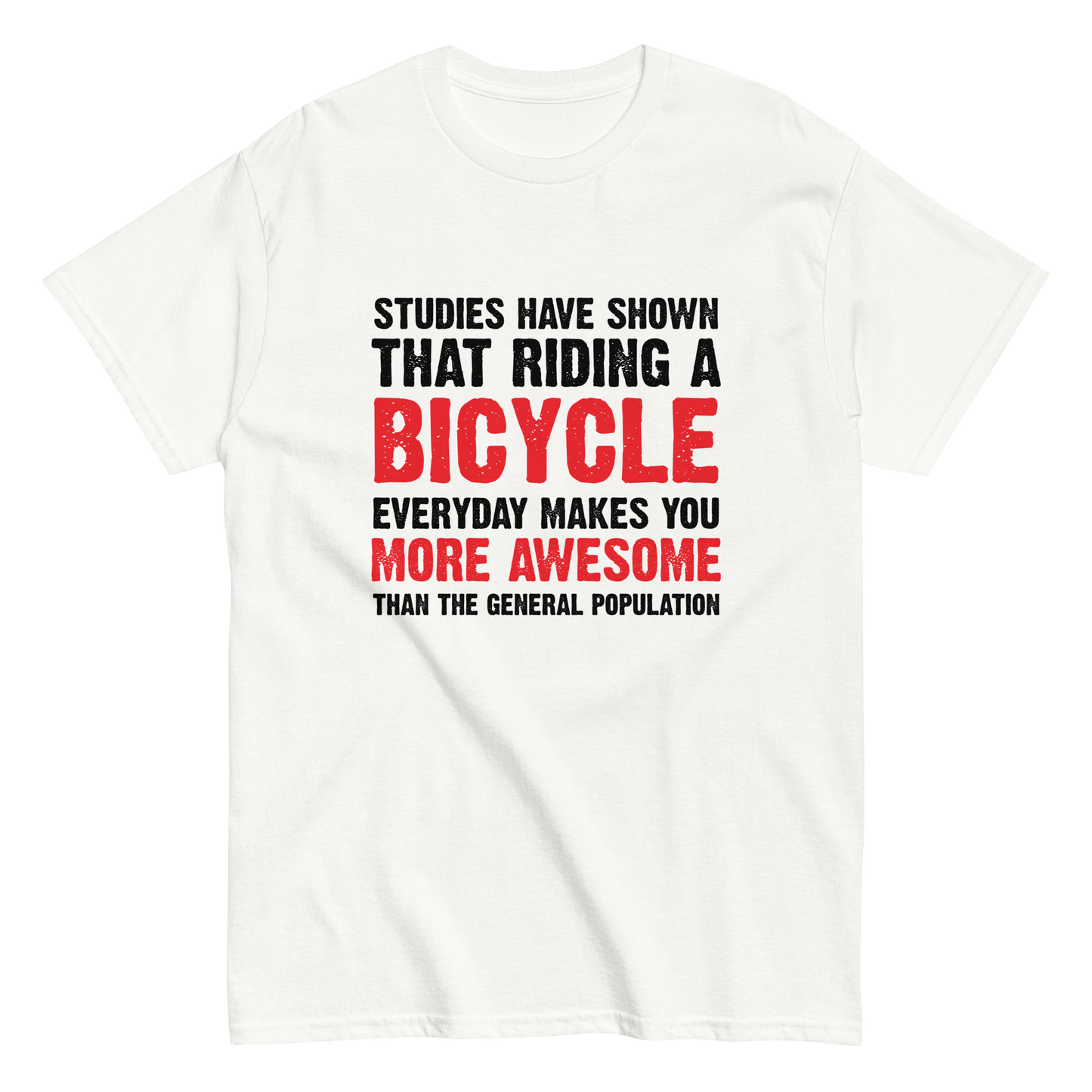 BICYCLE MORE AWESOME unisex t-shirt