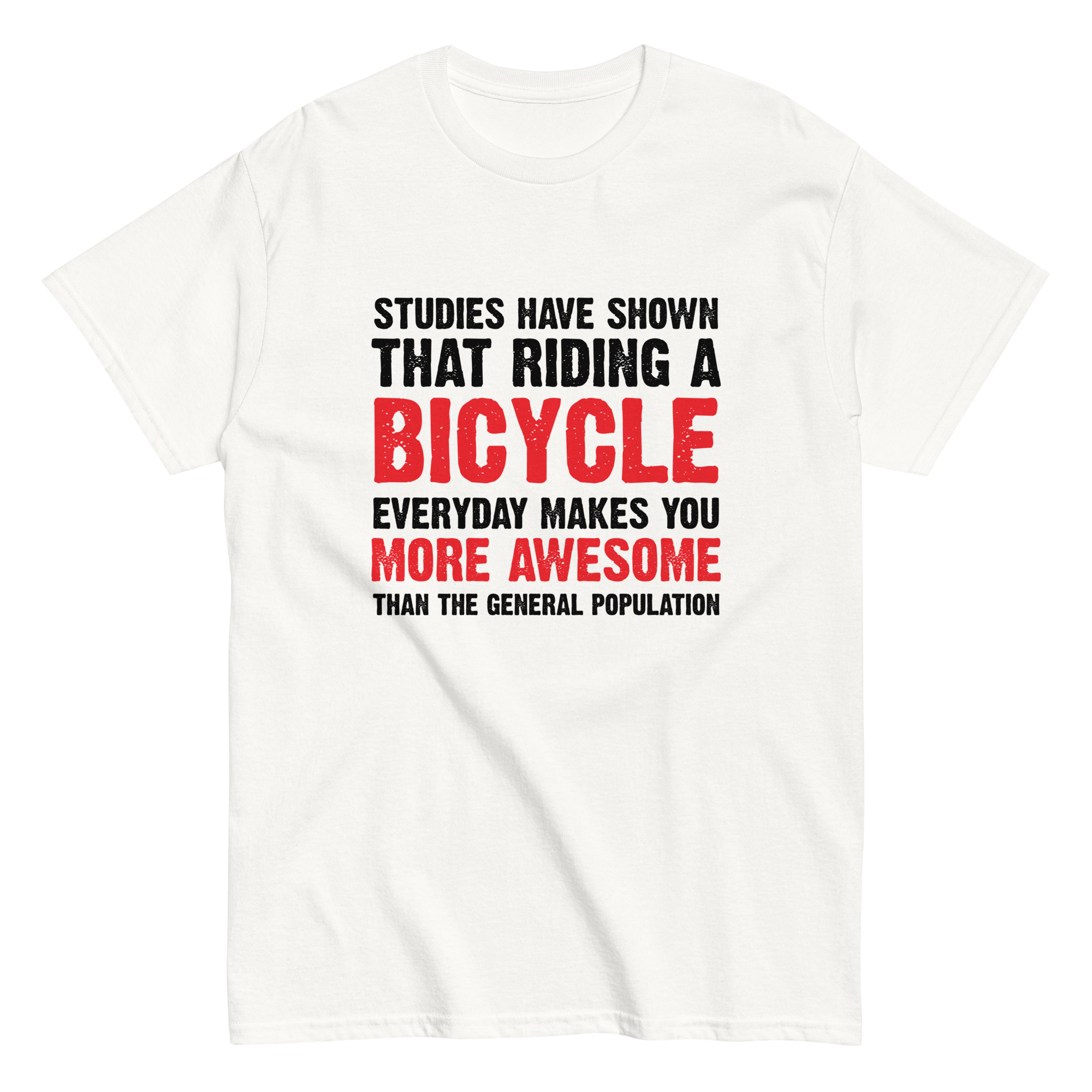 BICYCLE MORE AWESOME unisex t-shirt