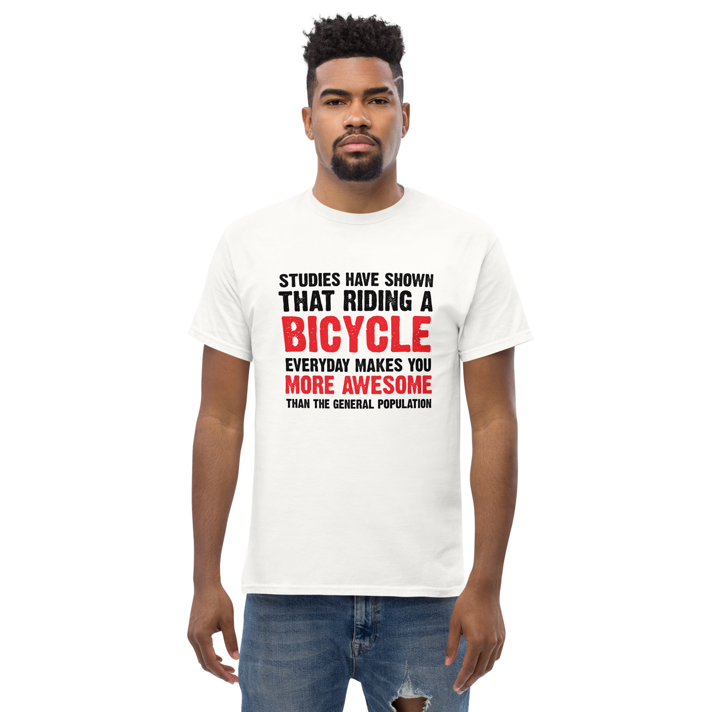 BICYCLE MORE AWESOME unisex t-shirt