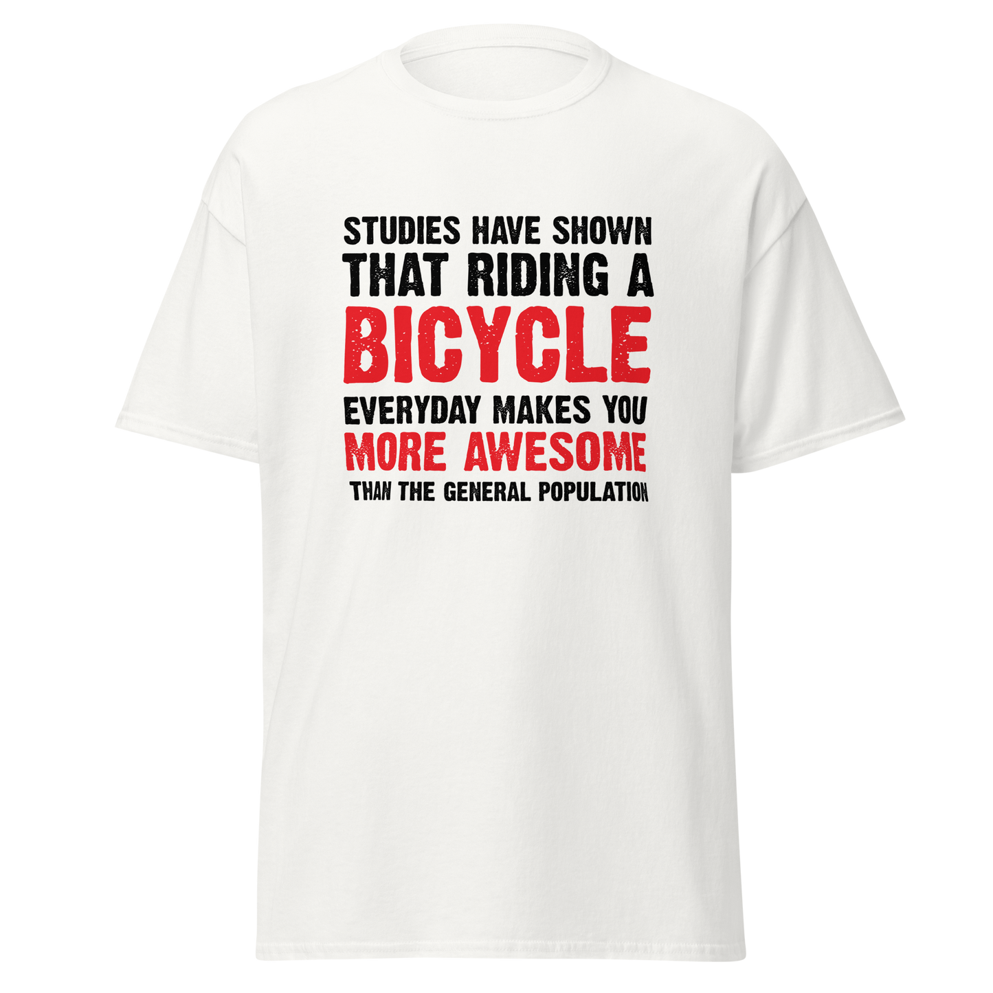 BICYCLE MORE AWESOME unisex t-shirt