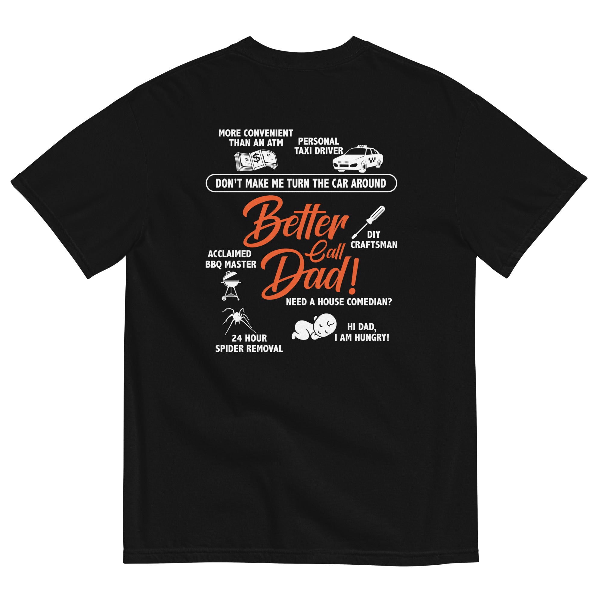 Camiseta unisex de peso pesado teñida en prenda DAD LIFE DELUXE