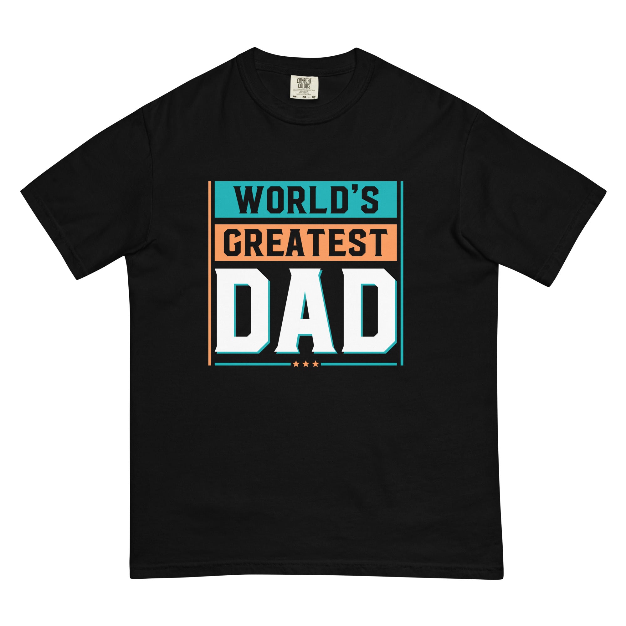 Camiseta unisex de peso pesado teñida en prenda DAD LIFE DELUXE