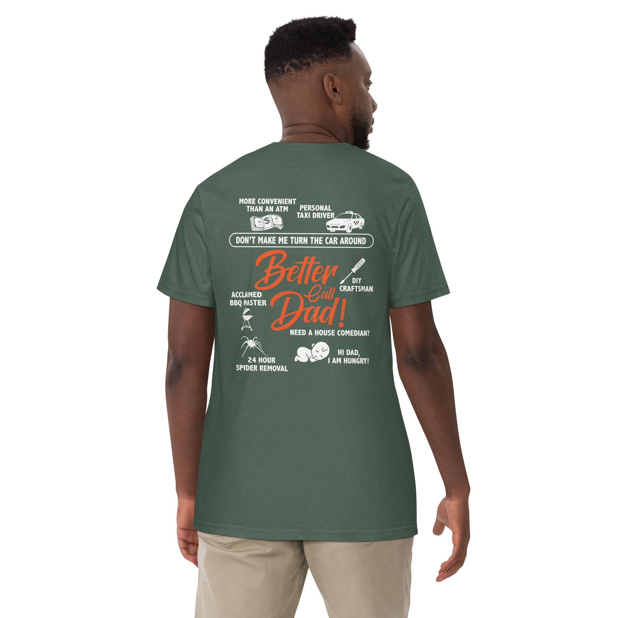 Camiseta unisex de peso pesado teñida en prenda DAD LIFE DELUXE