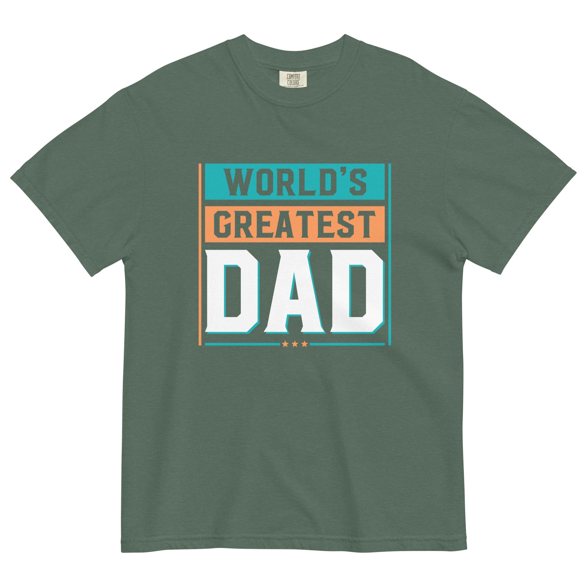 Camiseta unisex de peso pesado teñida en prenda DAD LIFE DELUXE