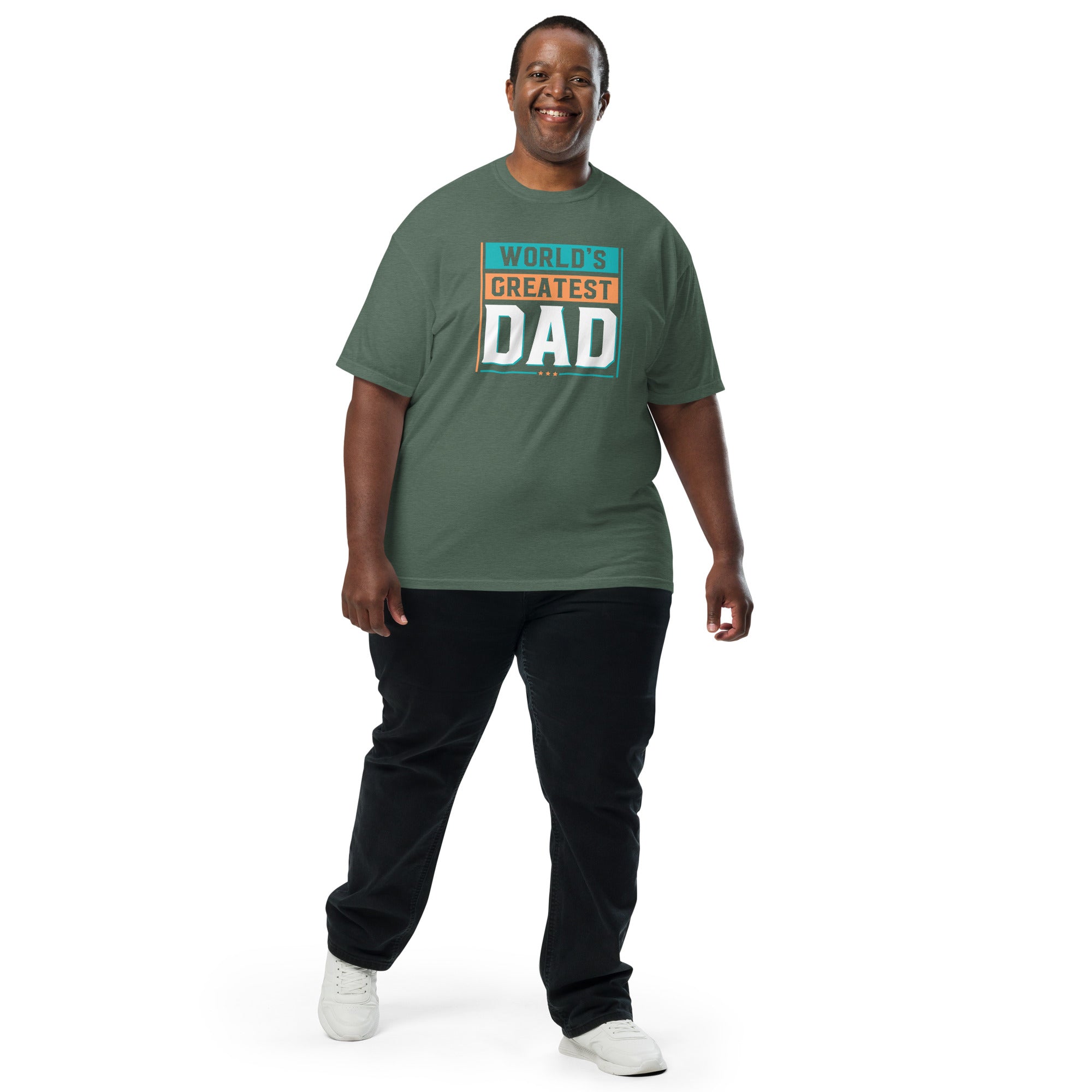 Camiseta unisex de peso pesado teñida en prenda DAD LIFE DELUXE