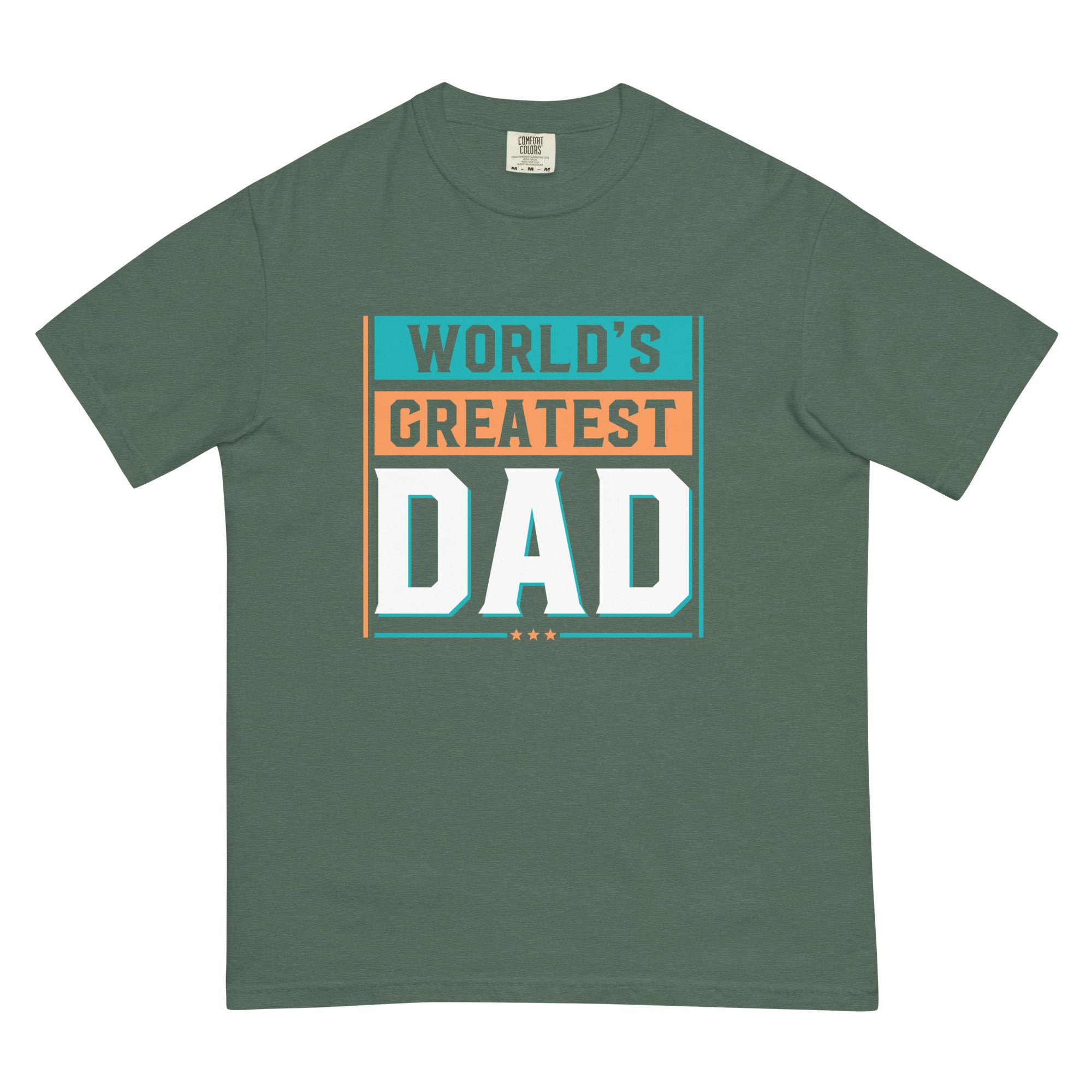 Camiseta unisex de peso pesado teñida en prenda DAD LIFE DELUXE