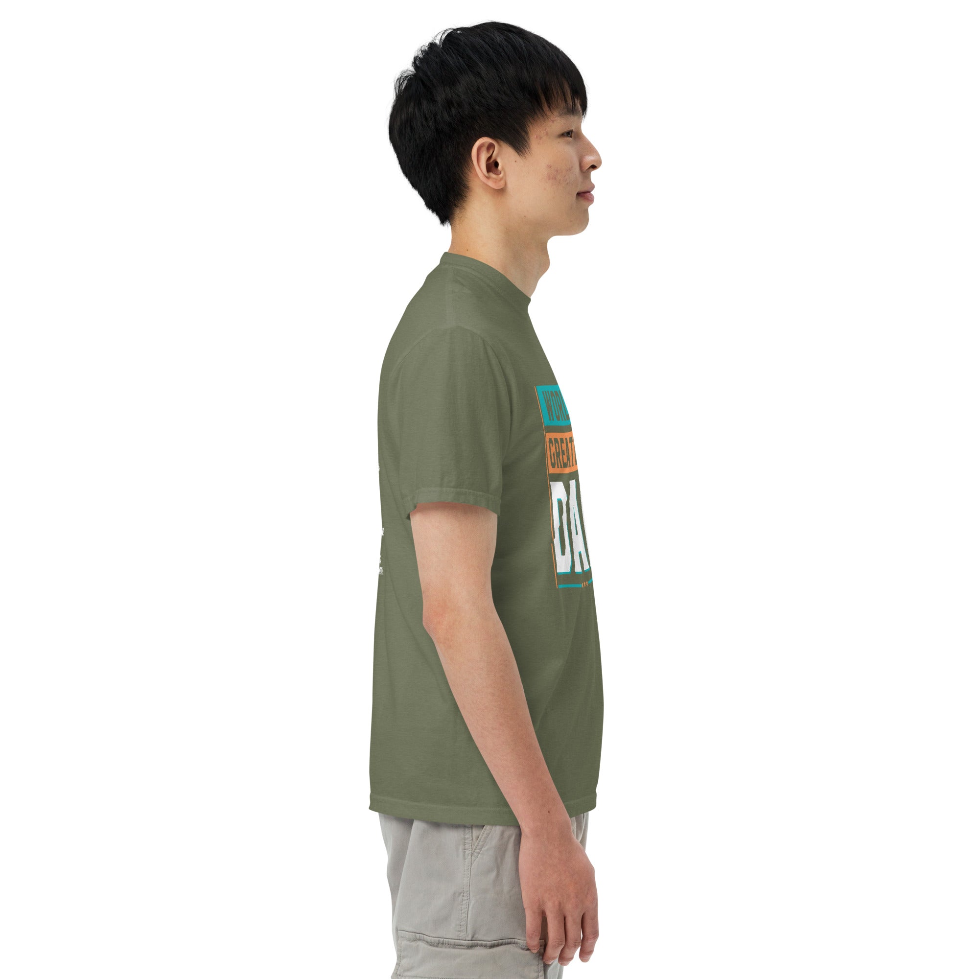 Camiseta unisex de peso pesado teñida en prenda DAD LIFE DELUXE