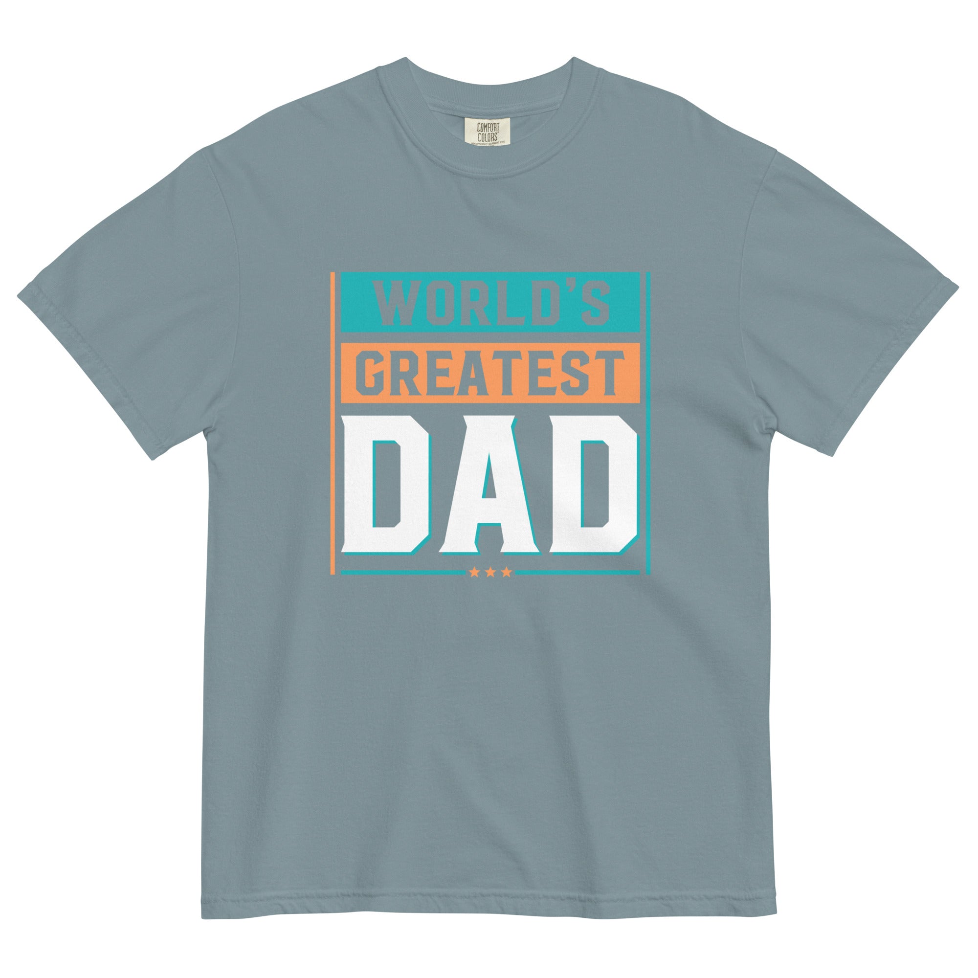 Camiseta unisex de peso pesado teñida en prenda DAD LIFE DELUXE