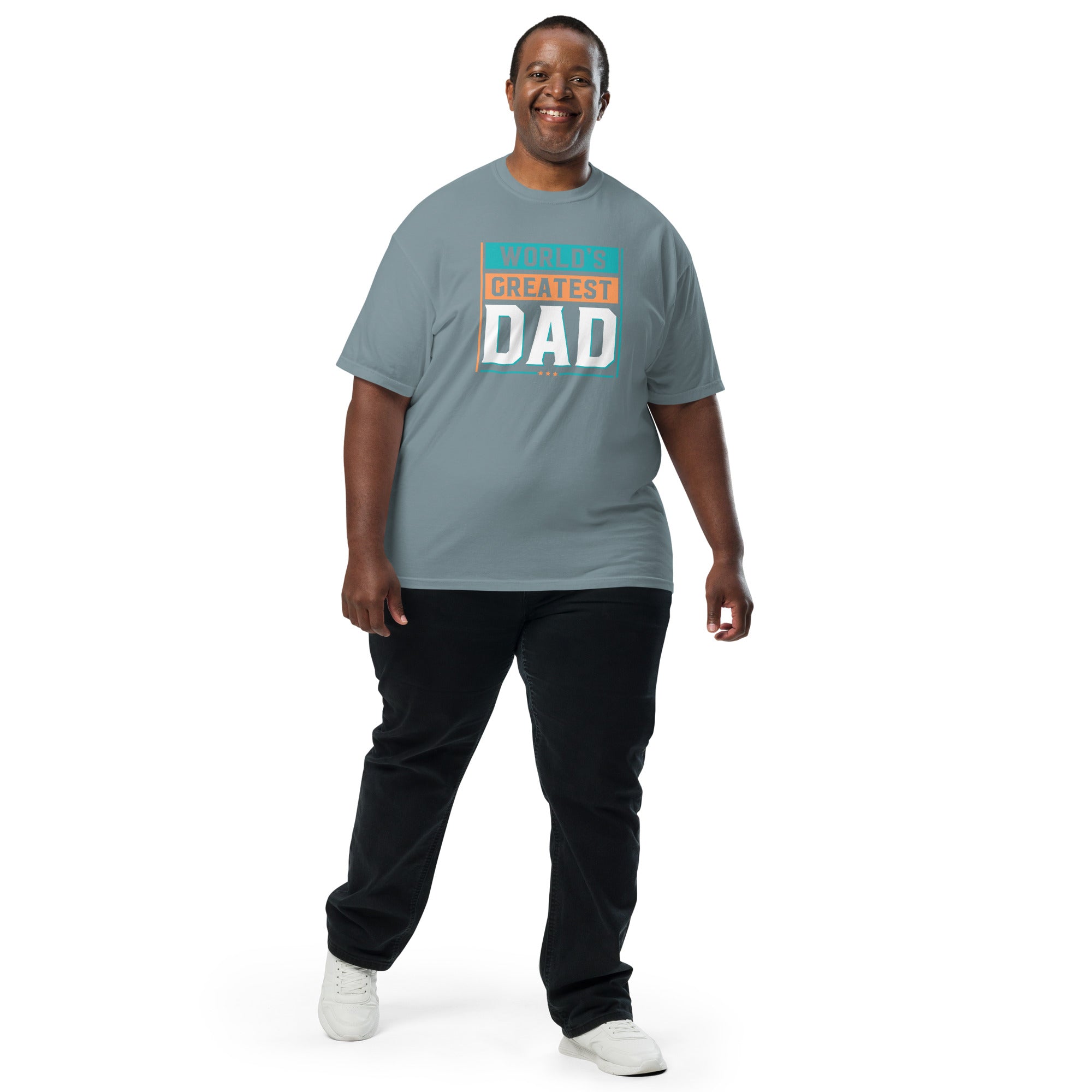 Camiseta unisex de peso pesado teñida en prenda DAD LIFE DELUXE