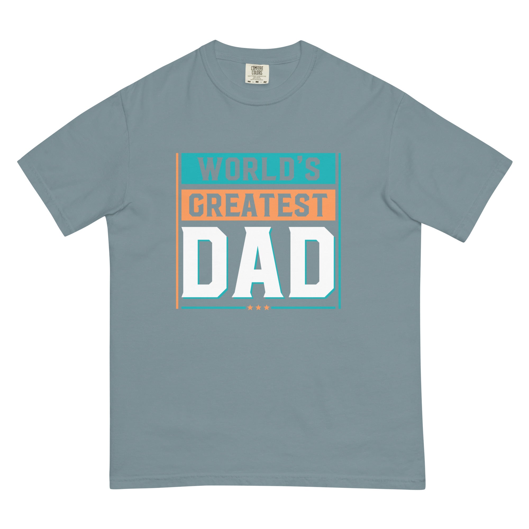 Camiseta unisex de peso pesado teñida en prenda DAD LIFE DELUXE