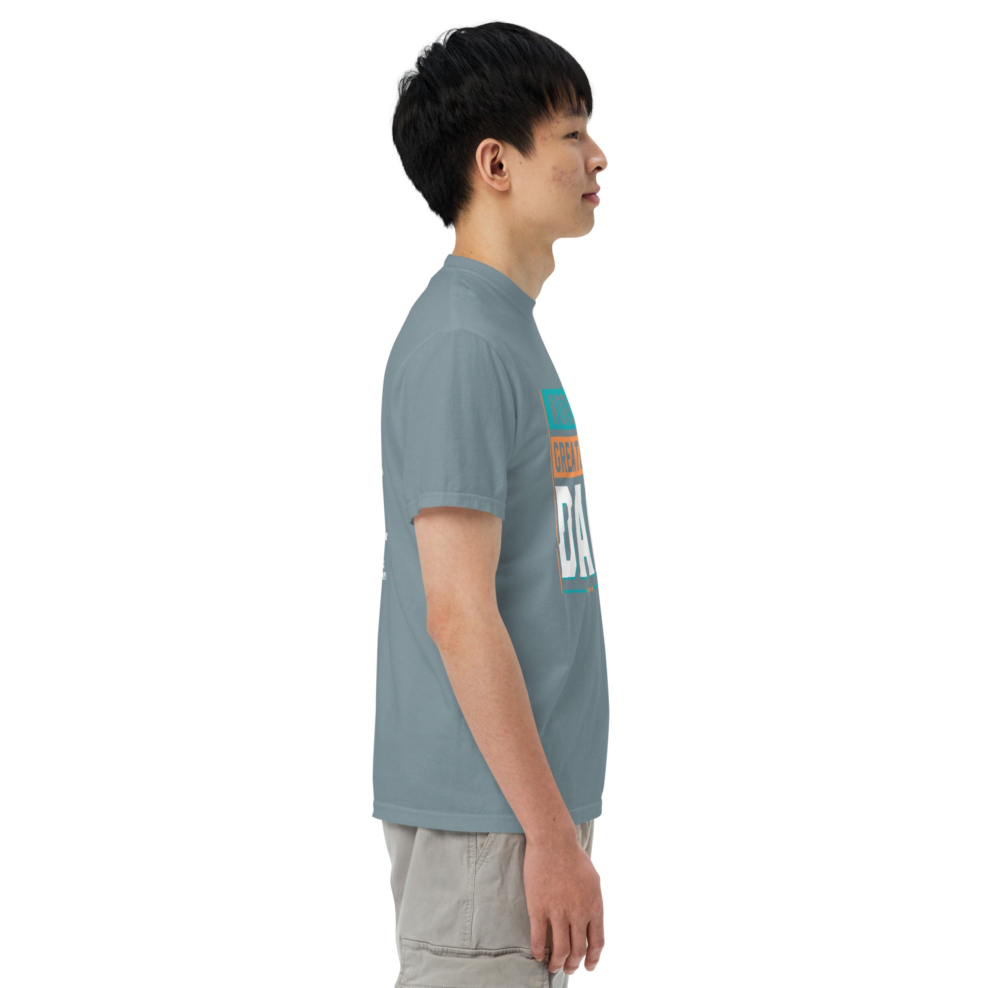 Camiseta unisex de peso pesado teñida en prenda DAD LIFE DELUXE