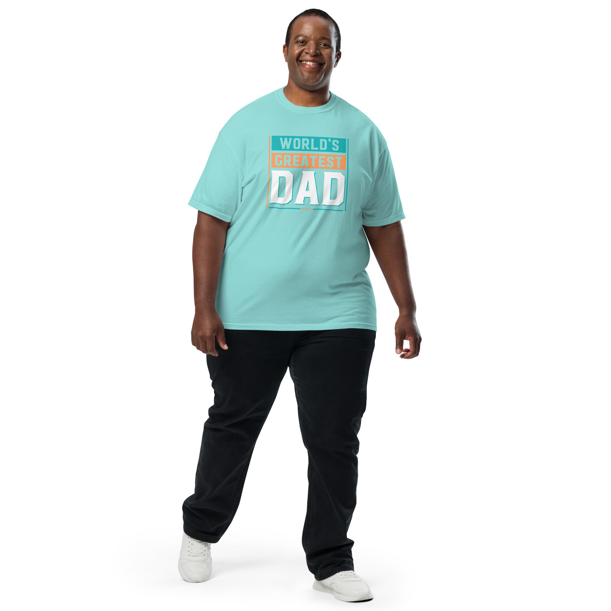 Camiseta unisex de peso pesado teñida en prenda DAD LIFE DELUXE