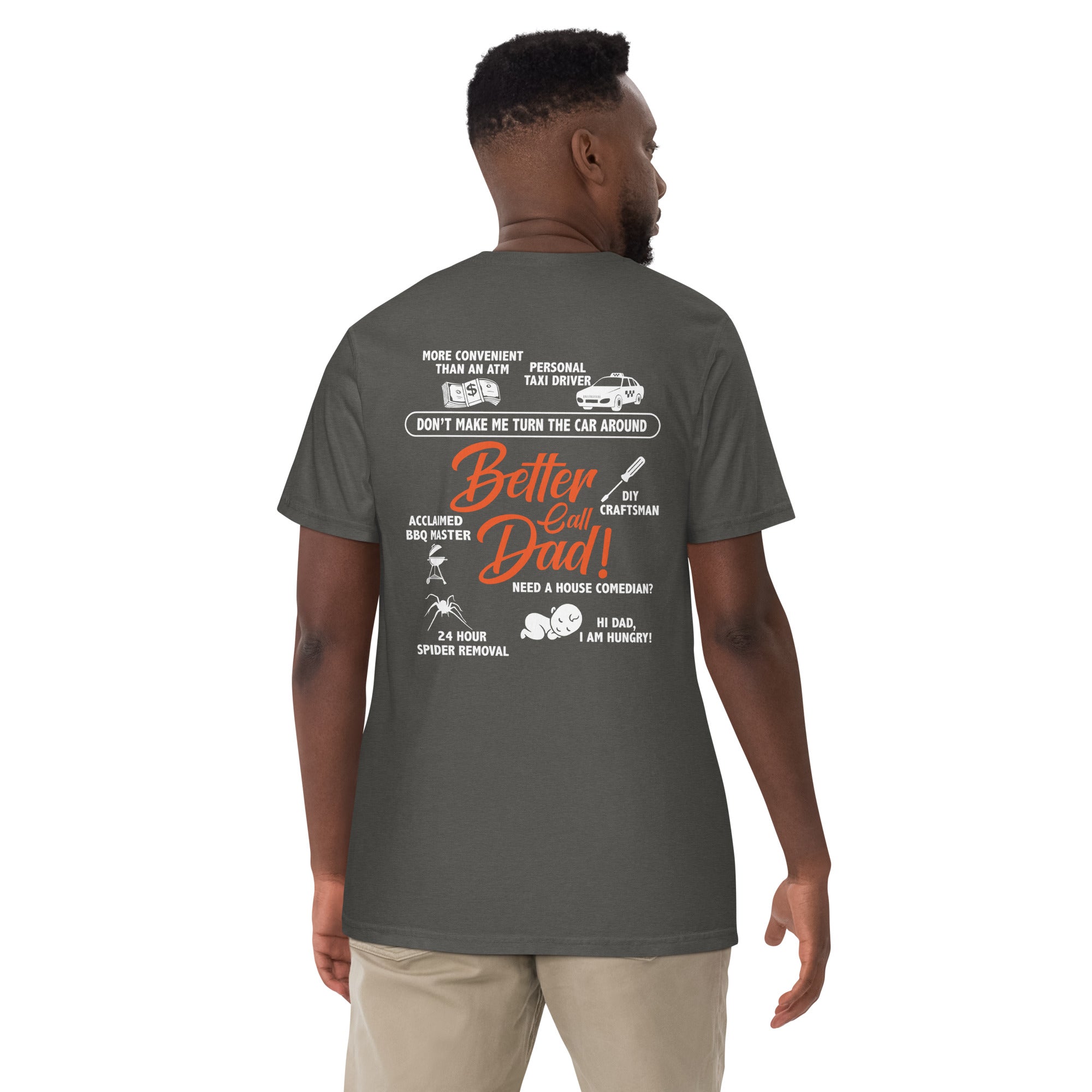 Camiseta unisex de peso pesado teñida en prenda DAD LIFE DELUXE