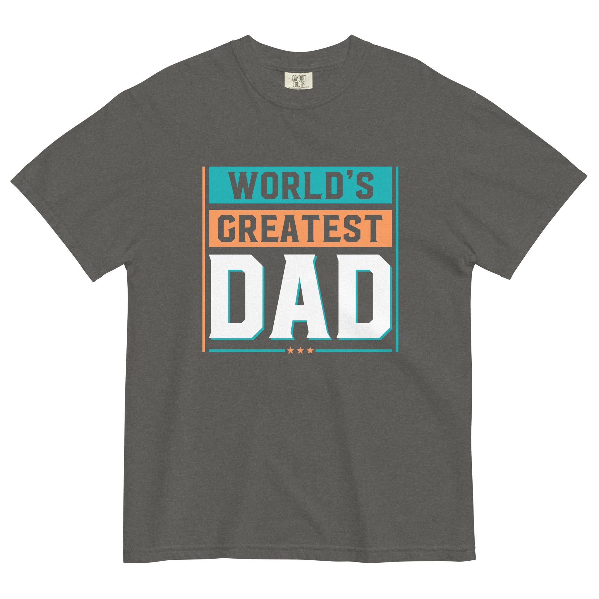 Camiseta unisex de peso pesado teñida en prenda DAD LIFE DELUXE