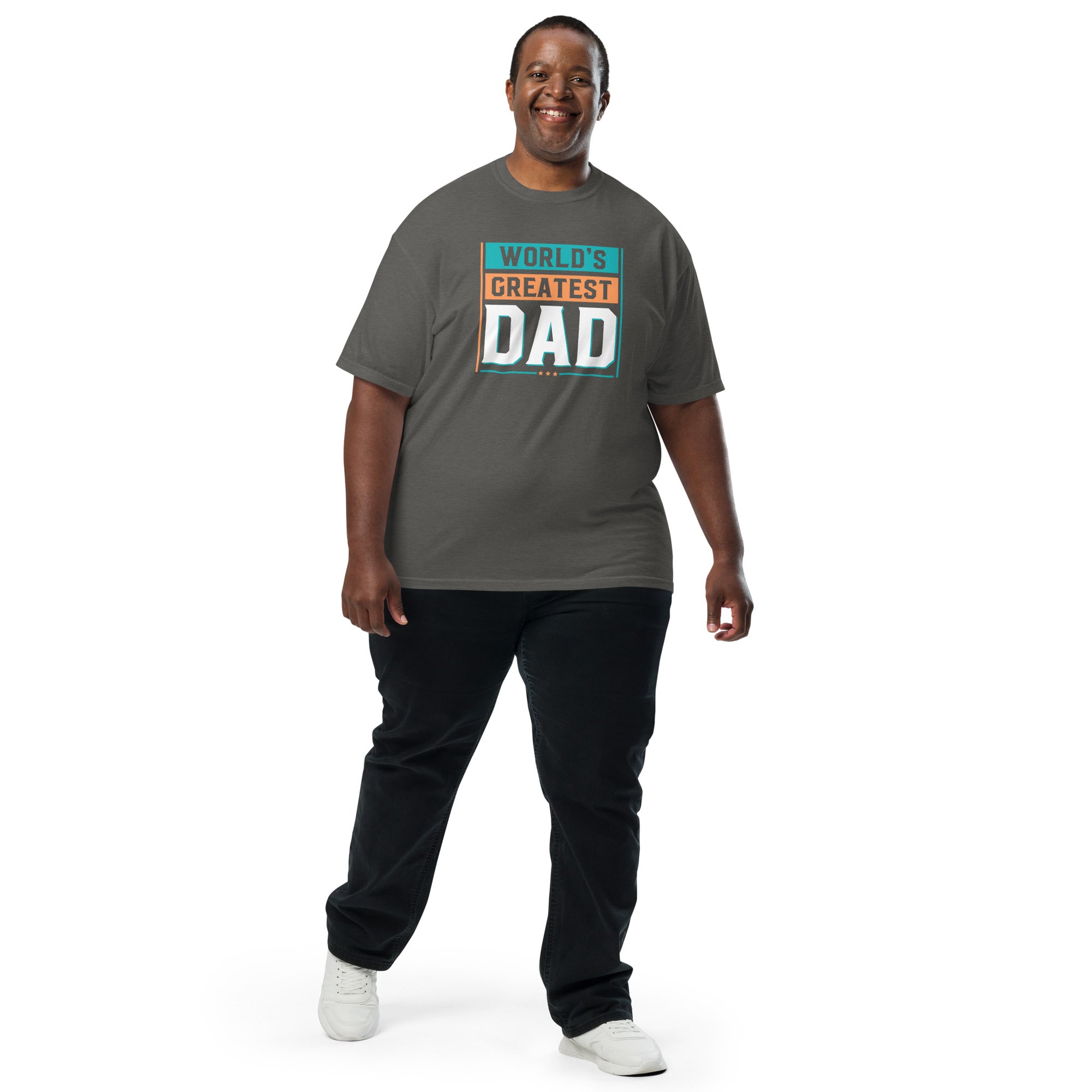 Camiseta unisex de peso pesado teñida en prenda DAD LIFE DELUXE