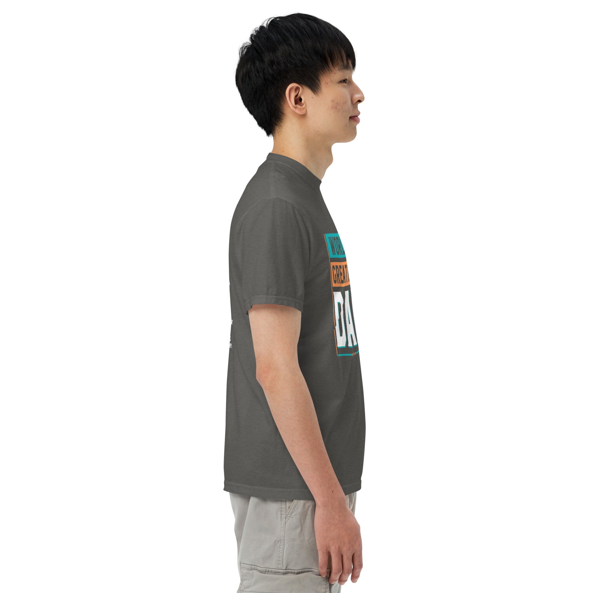 Camiseta unisex de peso pesado teñida en prenda DAD LIFE DELUXE