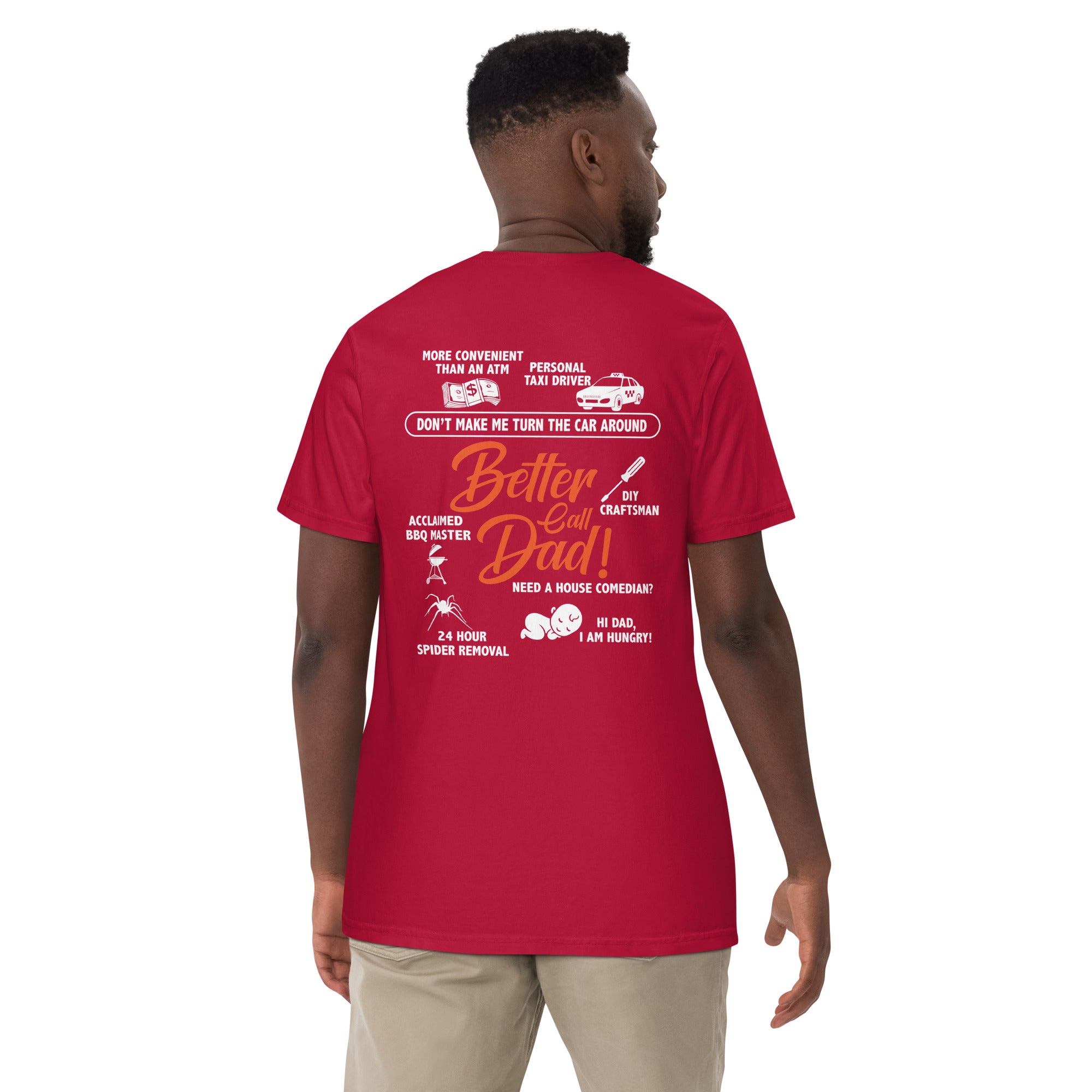 Camiseta unisex de peso pesado teñida en prenda DAD LIFE DELUXE
