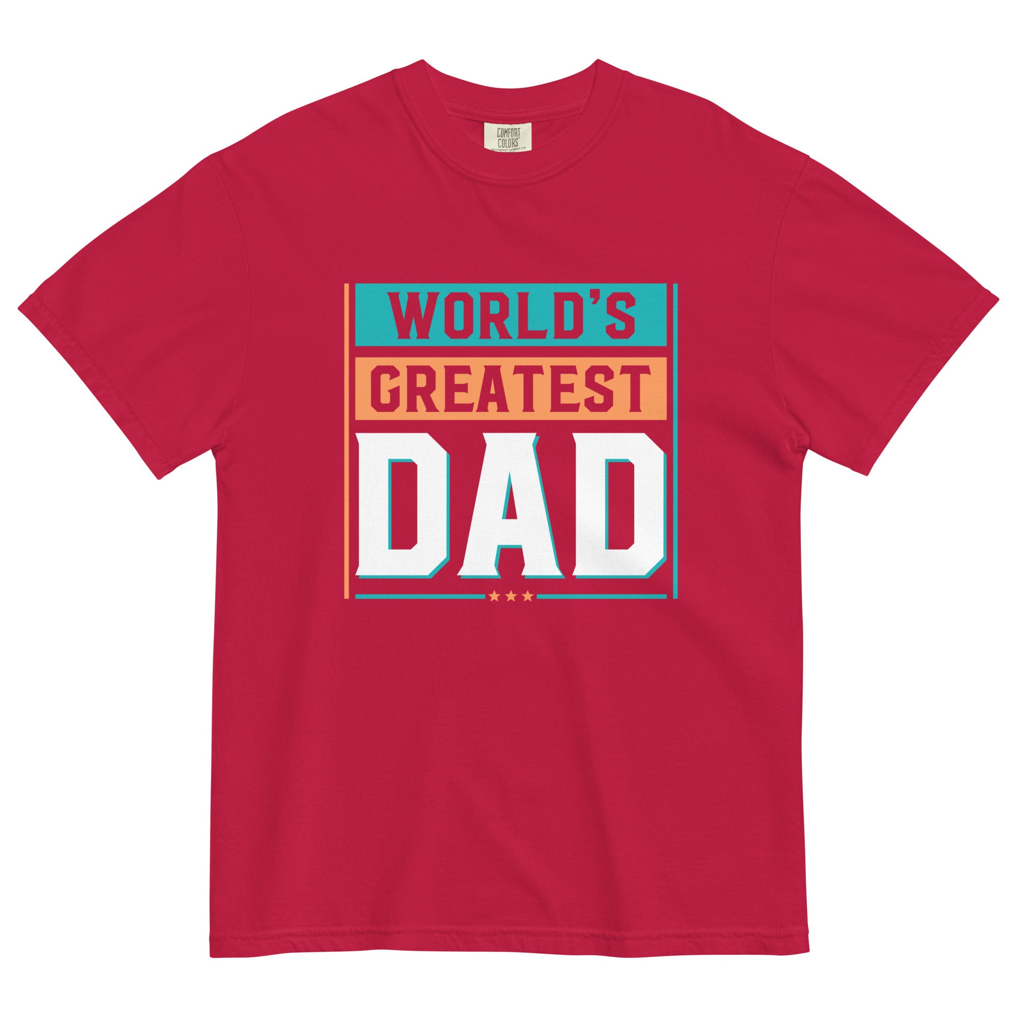 Camiseta unisex de peso pesado teñida en prenda DAD LIFE DELUXE