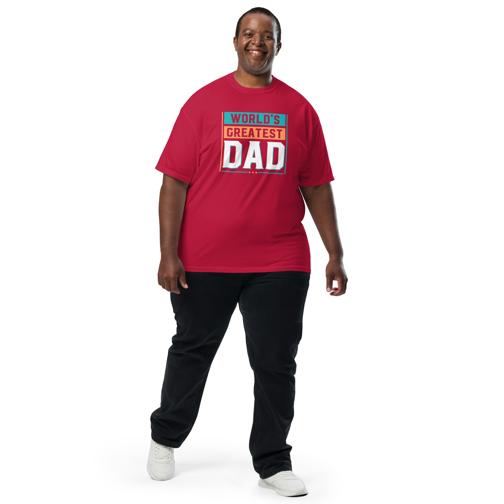 Camiseta unisex de peso pesado teñida en prenda DAD LIFE DELUXE