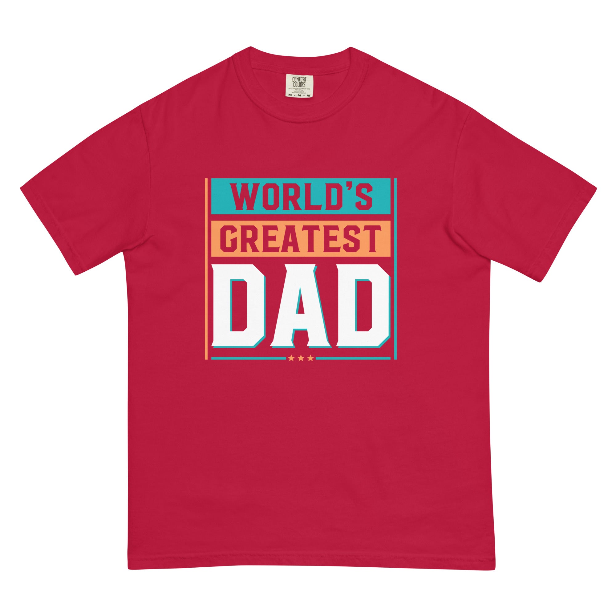 Camiseta unisex de peso pesado teñida en prenda DAD LIFE DELUXE