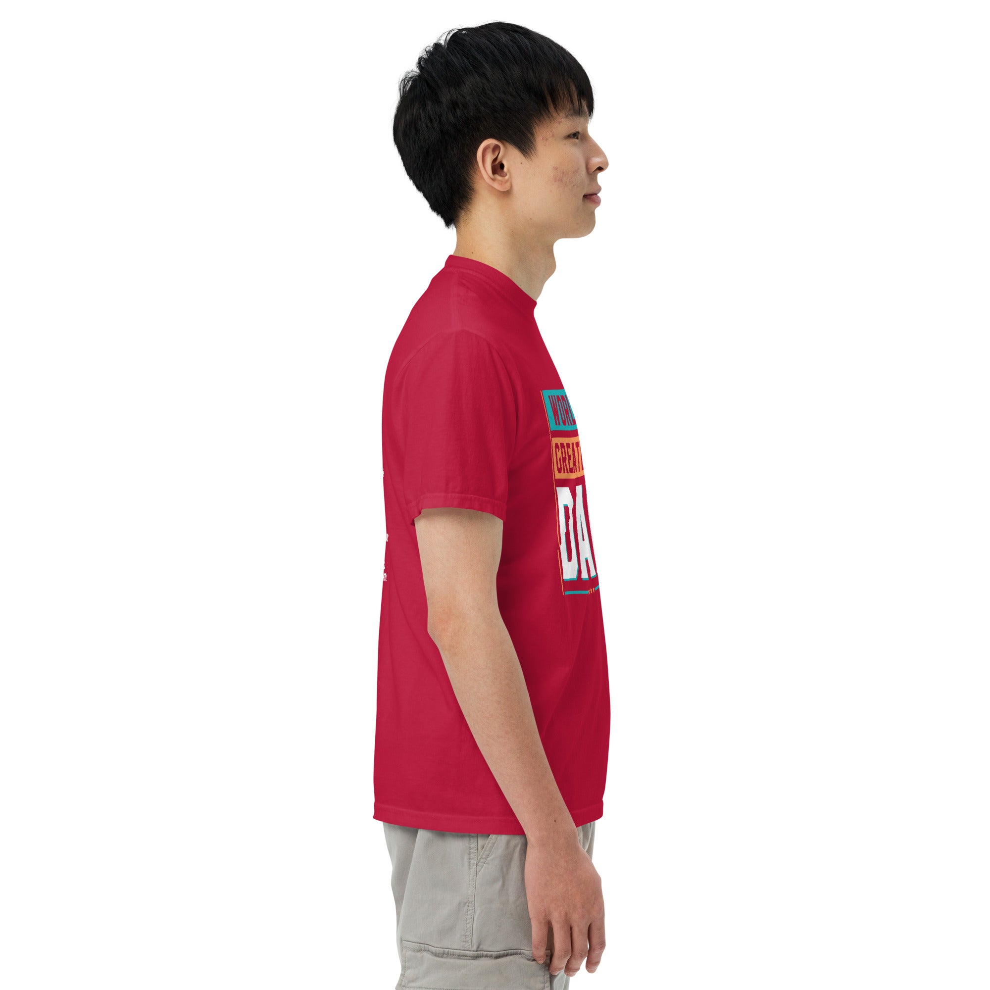 Camiseta unisex de peso pesado teñida en prenda DAD LIFE DELUXE