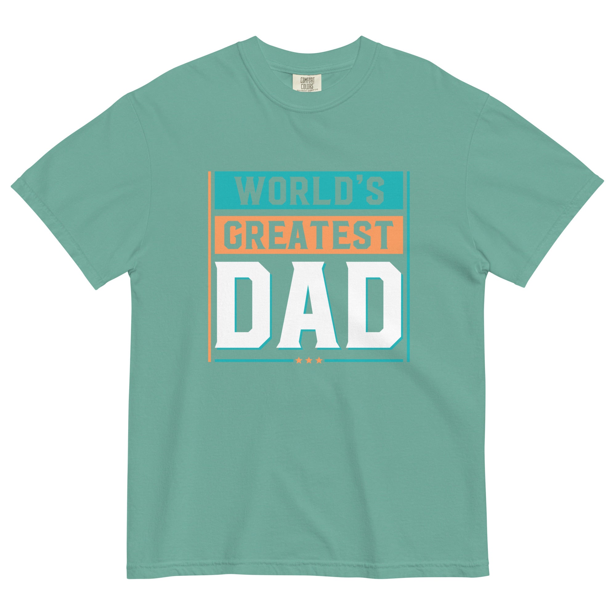 Camiseta unisex de peso pesado teñida en prenda DAD LIFE DELUXE