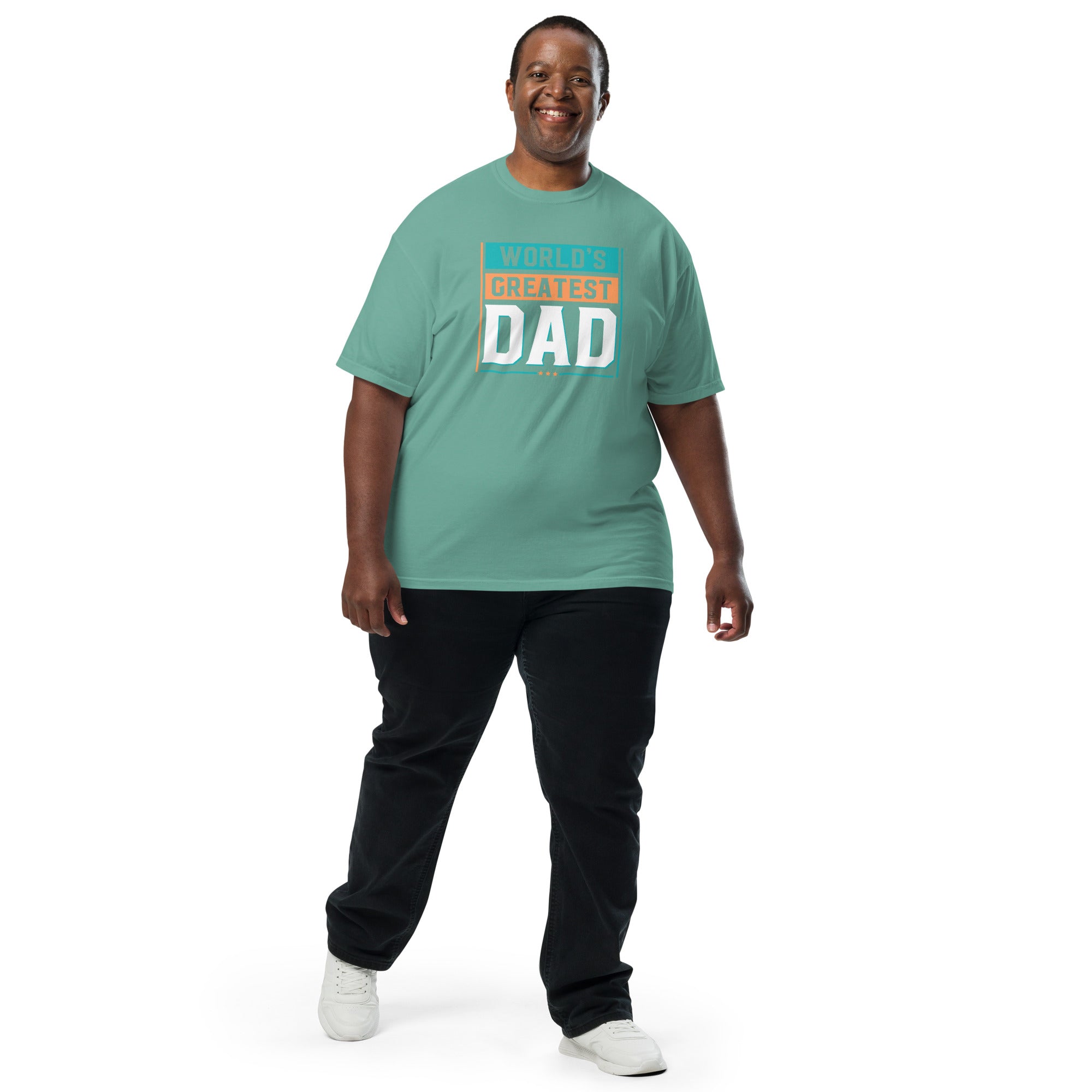 Camiseta unisex de peso pesado teñida en prenda DAD LIFE DELUXE