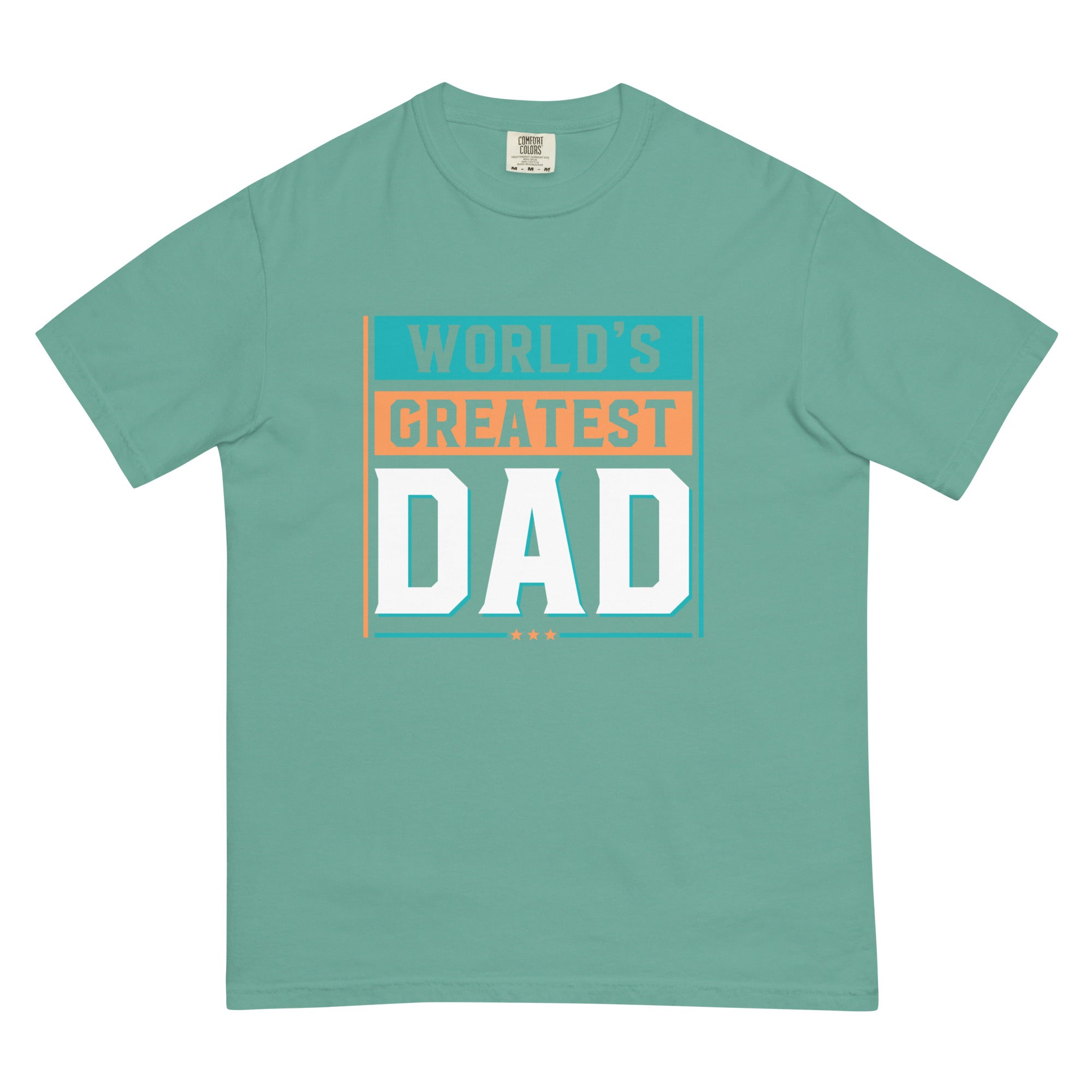 Camiseta unisex de peso pesado teñida en prenda DAD LIFE DELUXE