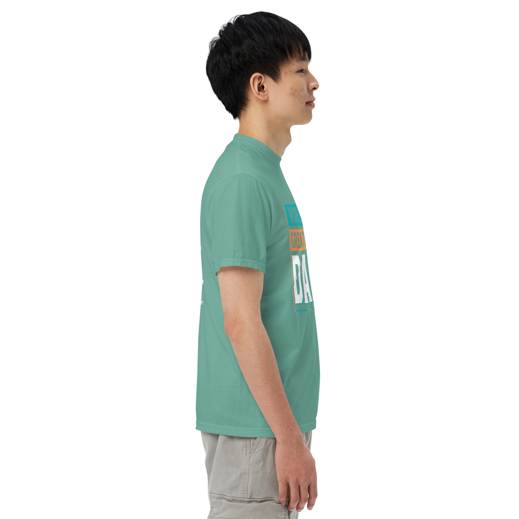 Camiseta unisex de peso pesado teñida en prenda DAD LIFE DELUXE