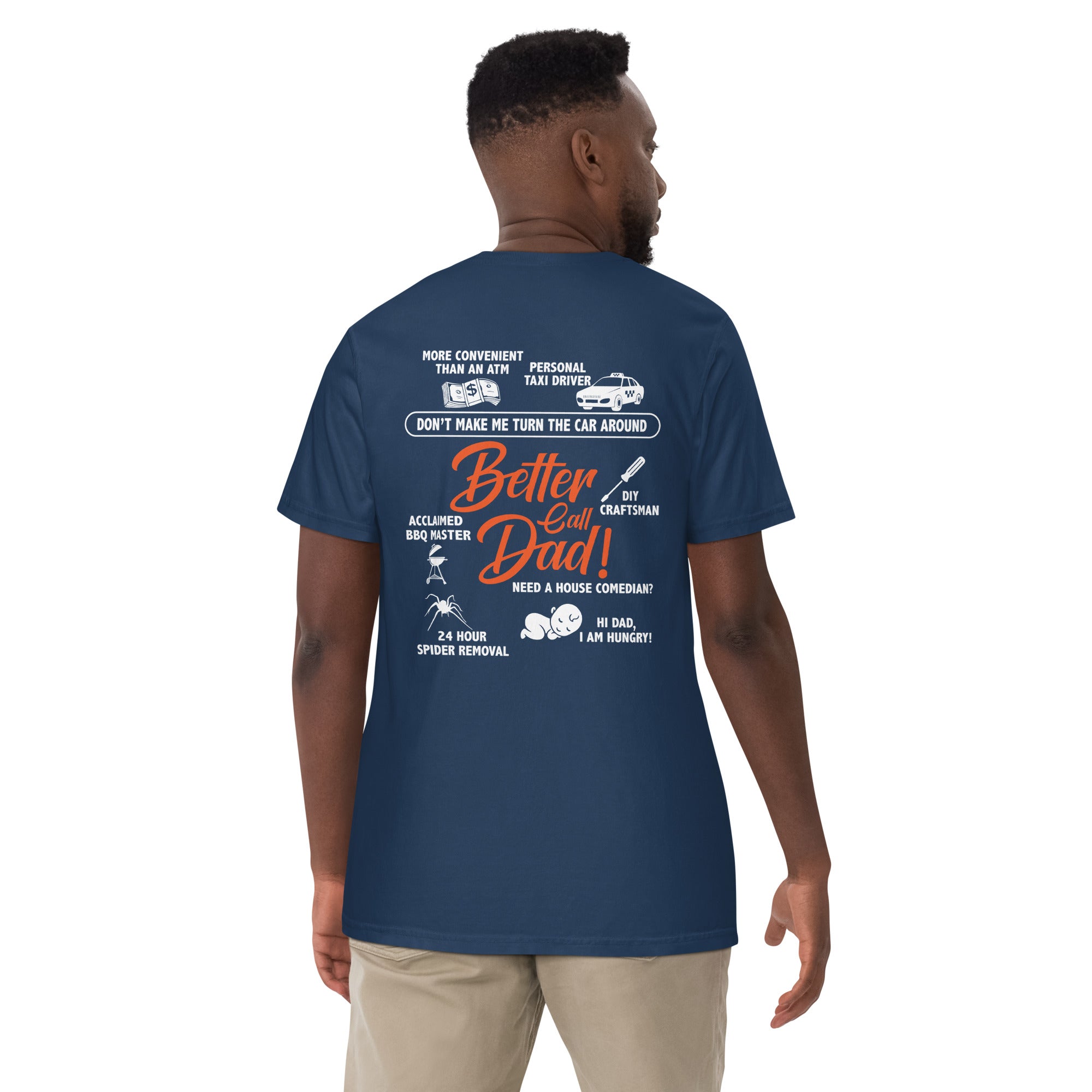 Camiseta unisex de peso pesado teñida en prenda DAD LIFE DELUXE