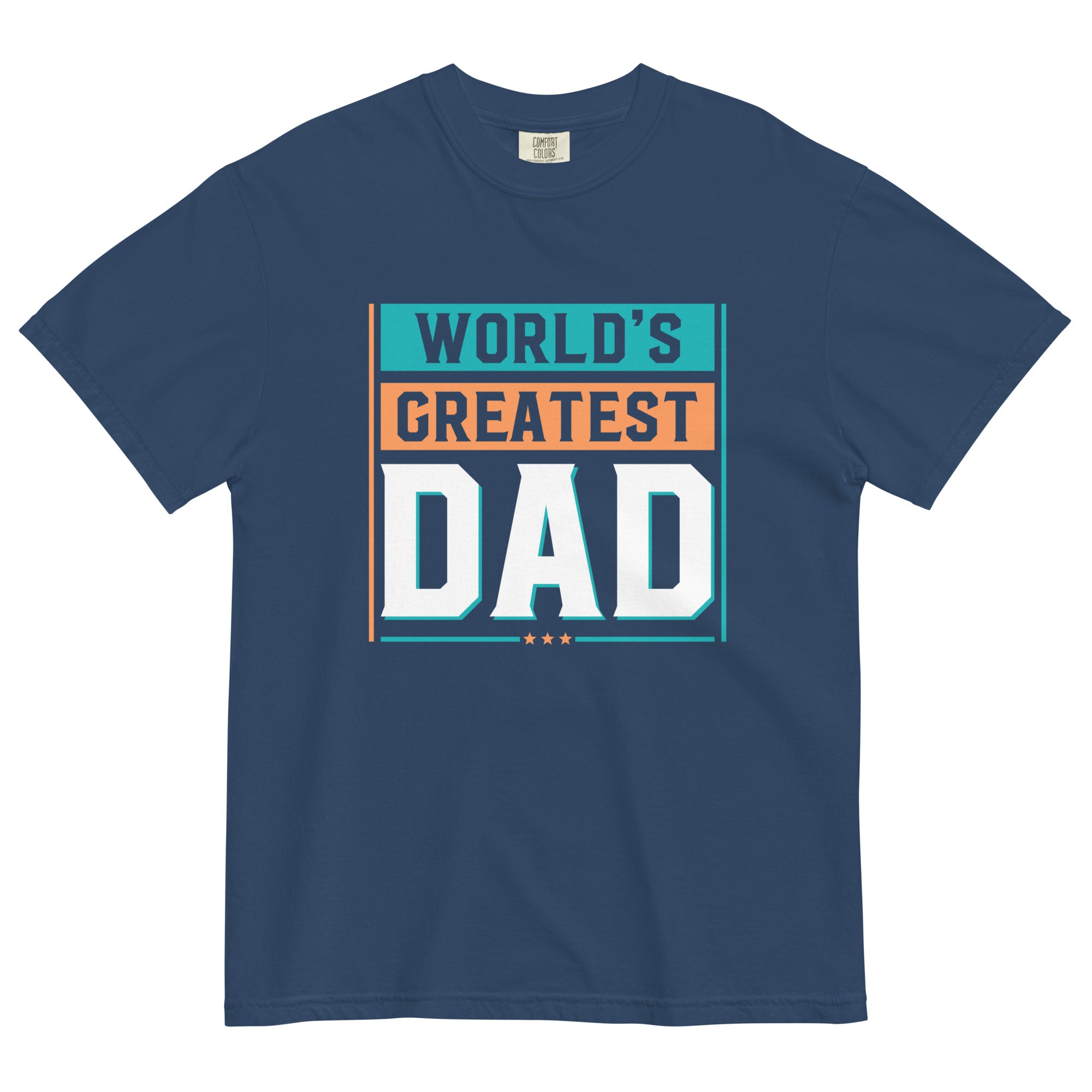 Camiseta unisex de peso pesado teñida en prenda DAD LIFE DELUXE