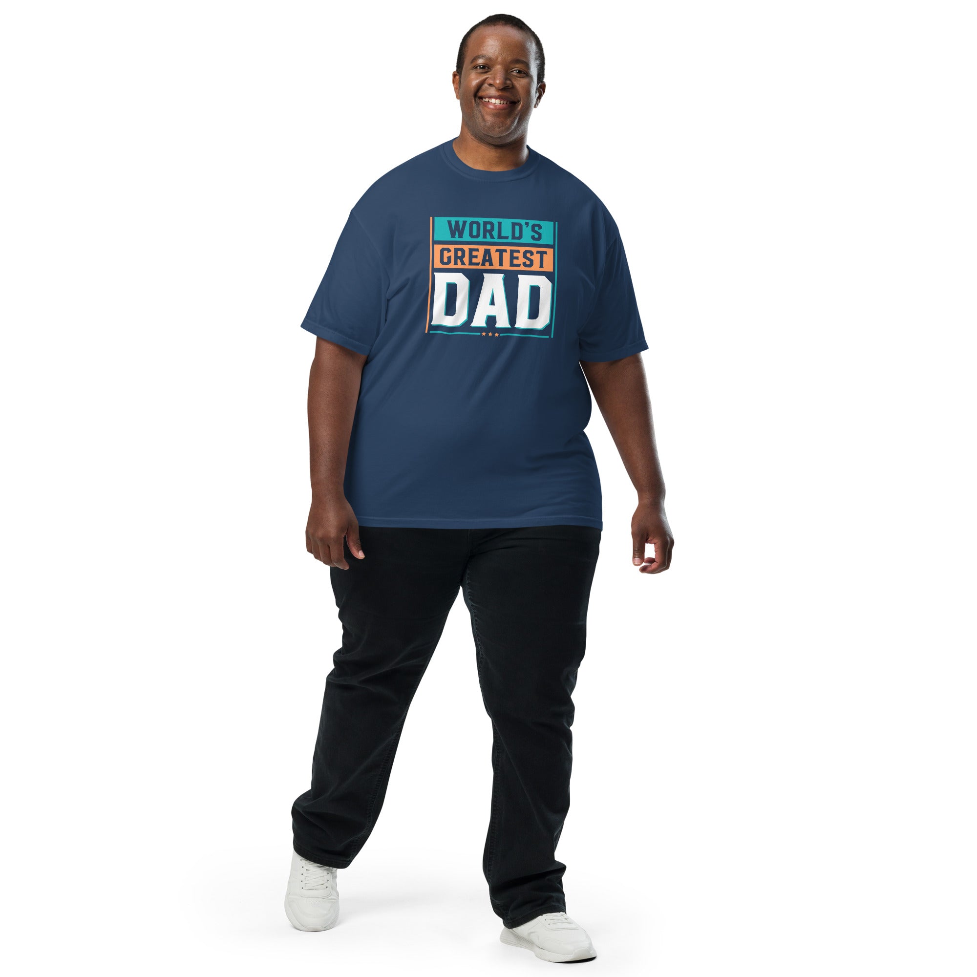 Camiseta unisex de peso pesado teñida en prenda DAD LIFE DELUXE