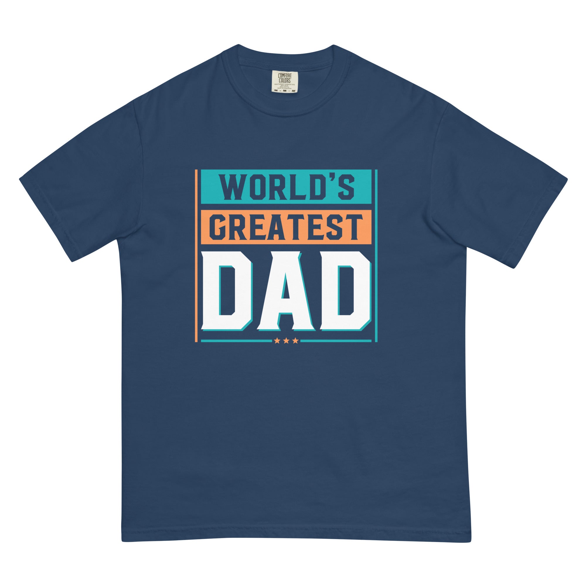Camiseta unisex de peso pesado teñida en prenda DAD LIFE DELUXE