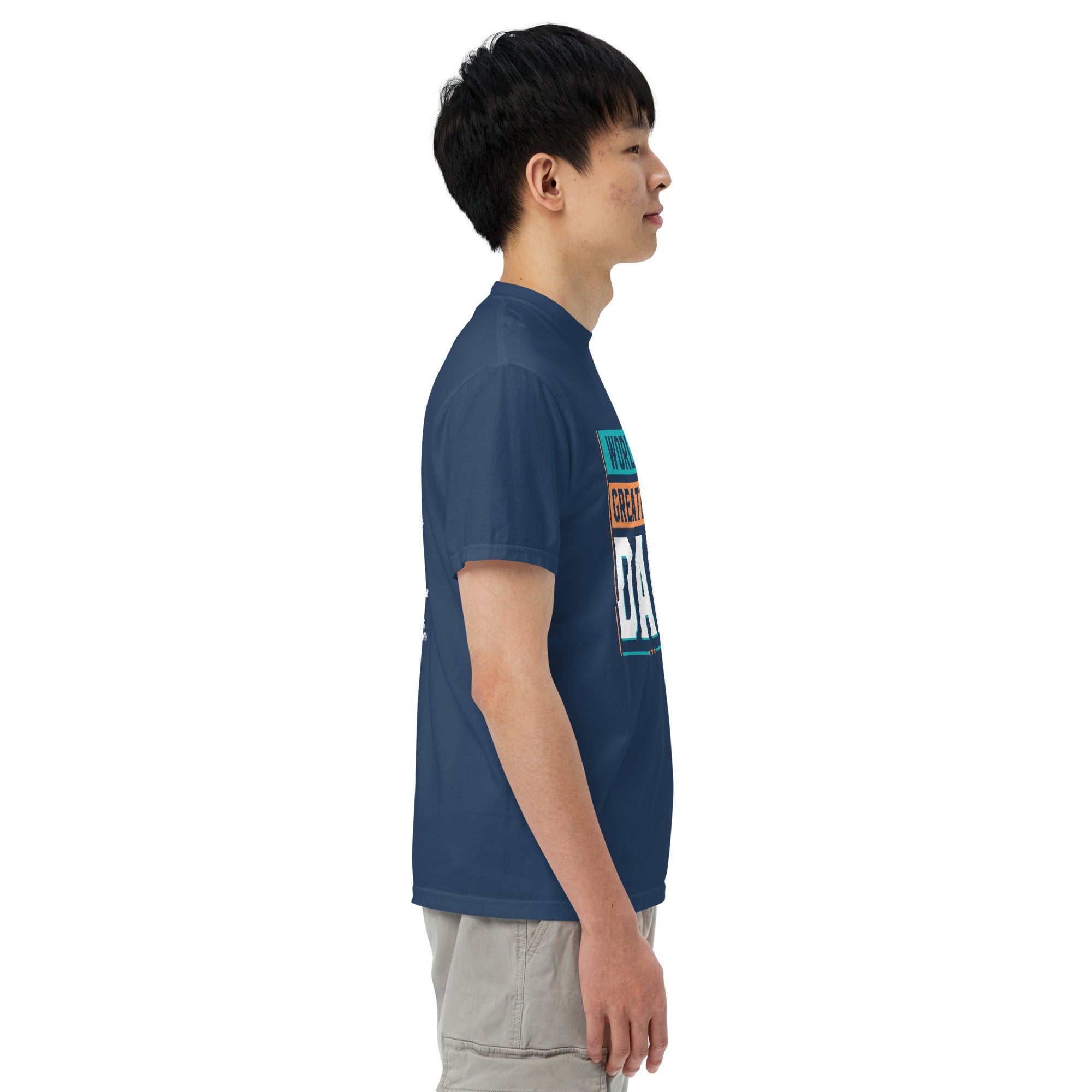 Camiseta unisex de peso pesado teñida en prenda DAD LIFE DELUXE