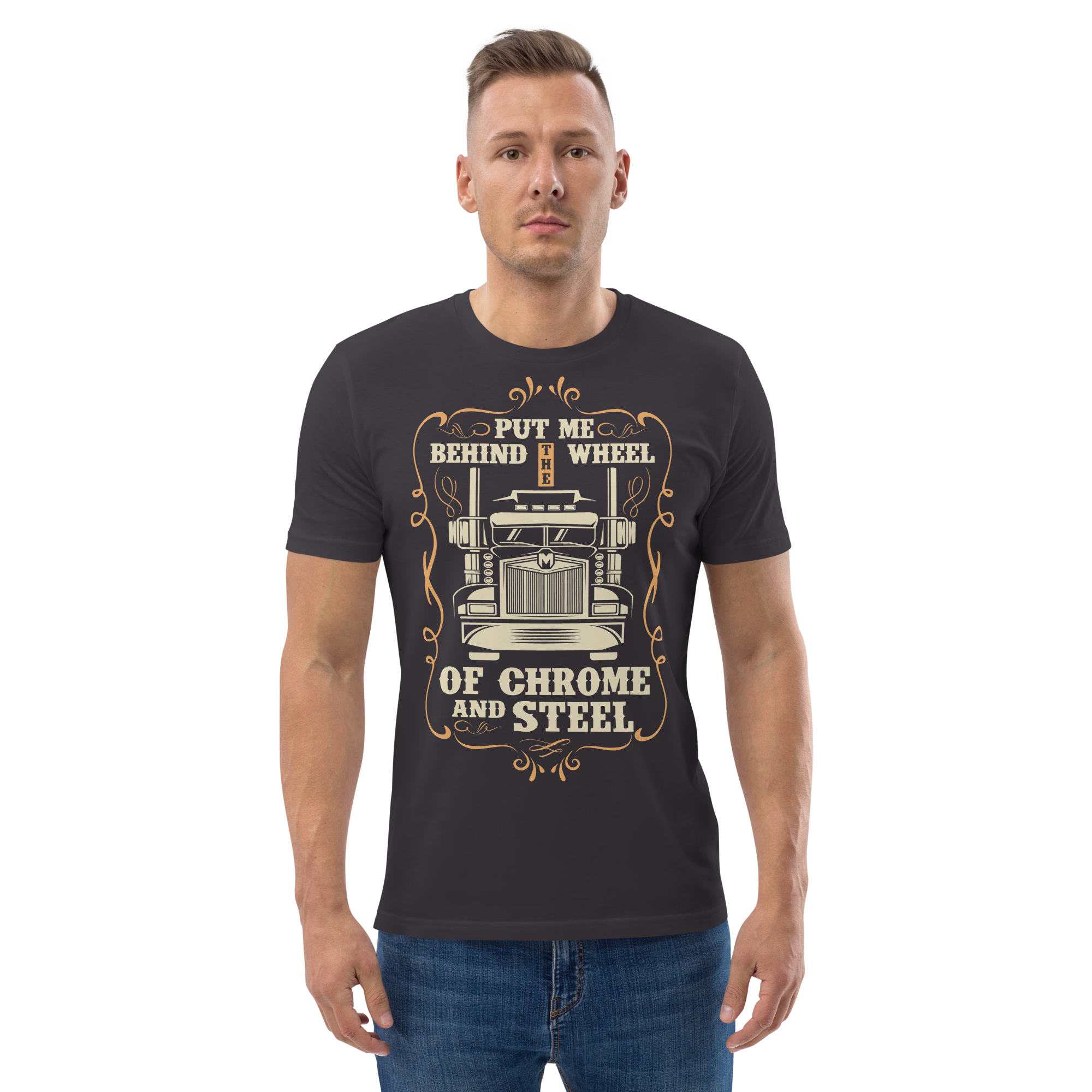 BEHIND THE WHEEL unisex t-shirt