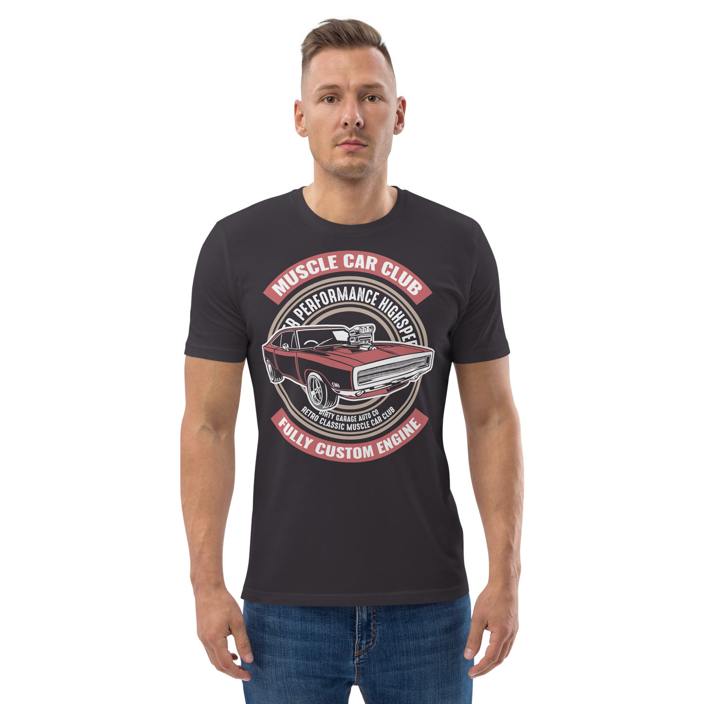 MUSCLE CAR CLUB Unisex organic cotton t-shirt