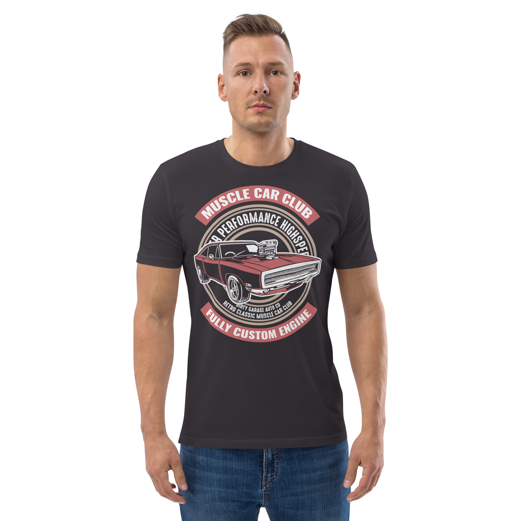 Camiseta unisex de algodón orgánico MUSCLE CAR CLUB