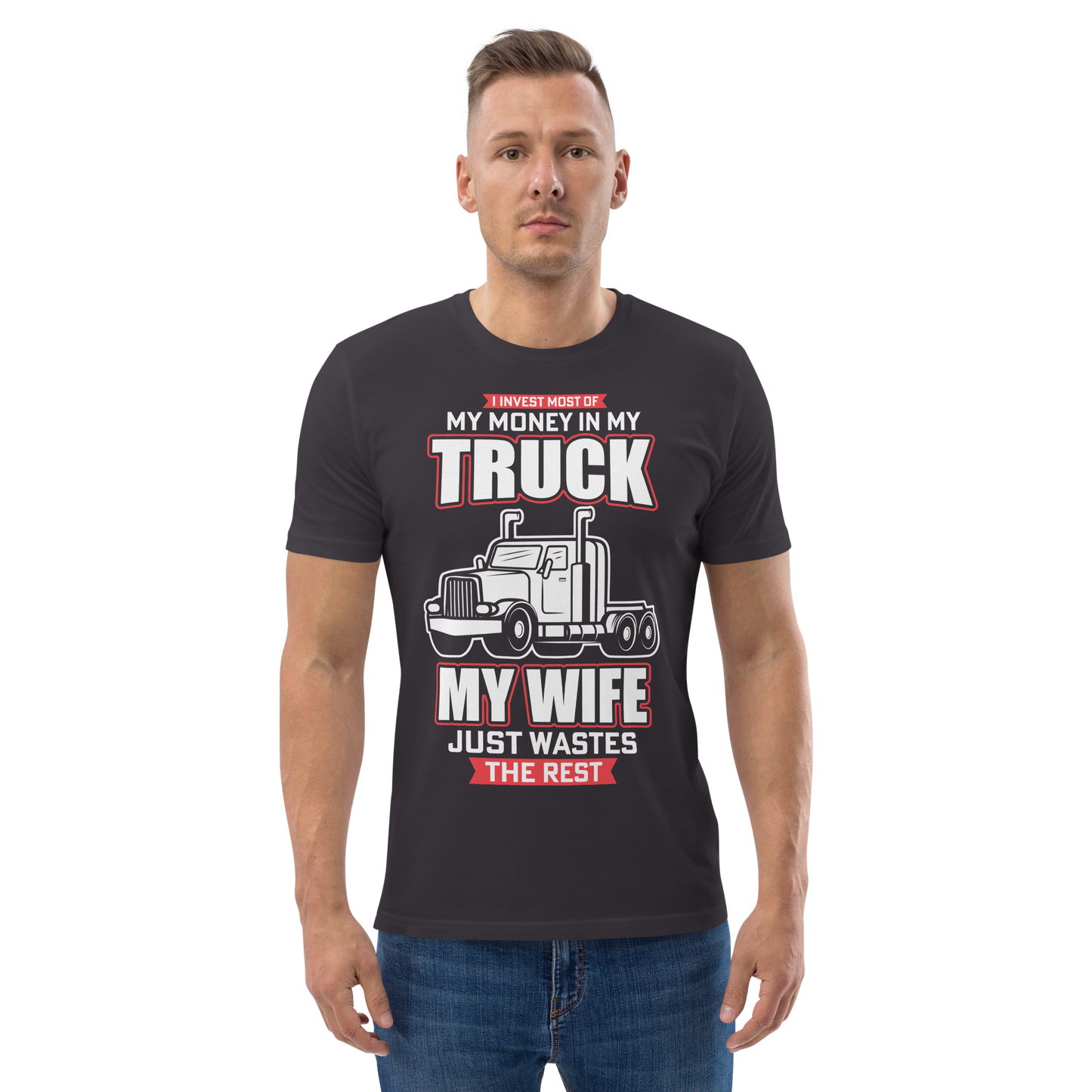 MY TRUCK & MY WIFE Unisex organic cotton t-shirt