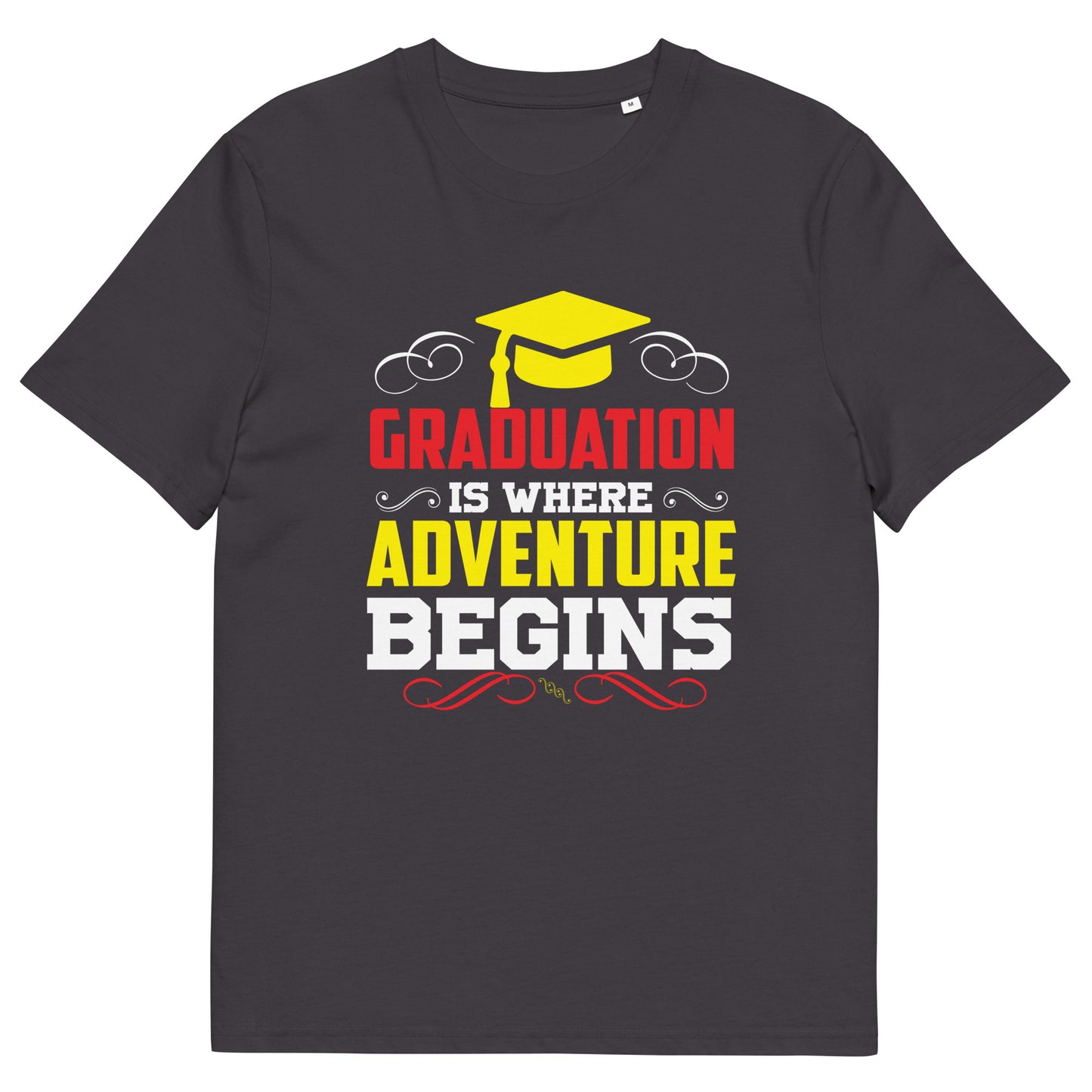 ADVENTURE BEGINS Unisex organic cotton t-shirt