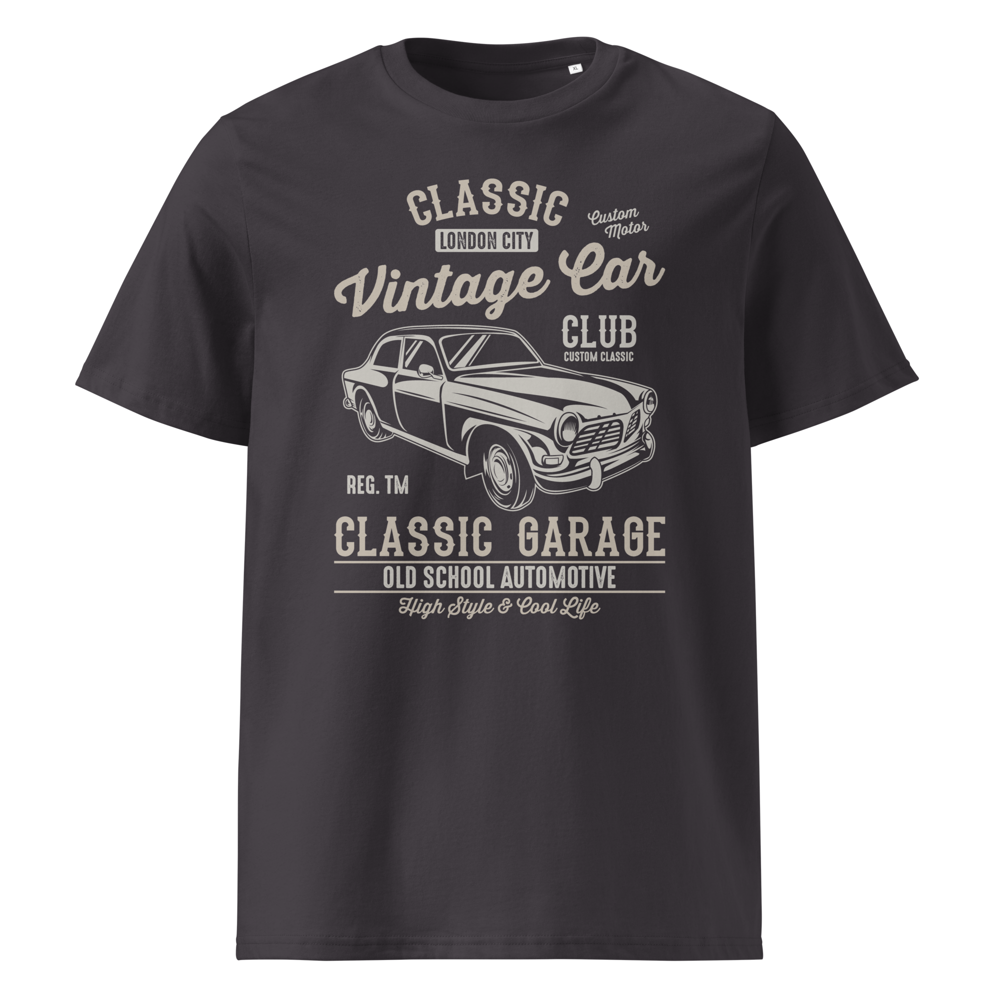 LONDON VINTAGE CAR Unisex-T-Shirt aus Bio-Baumwolle